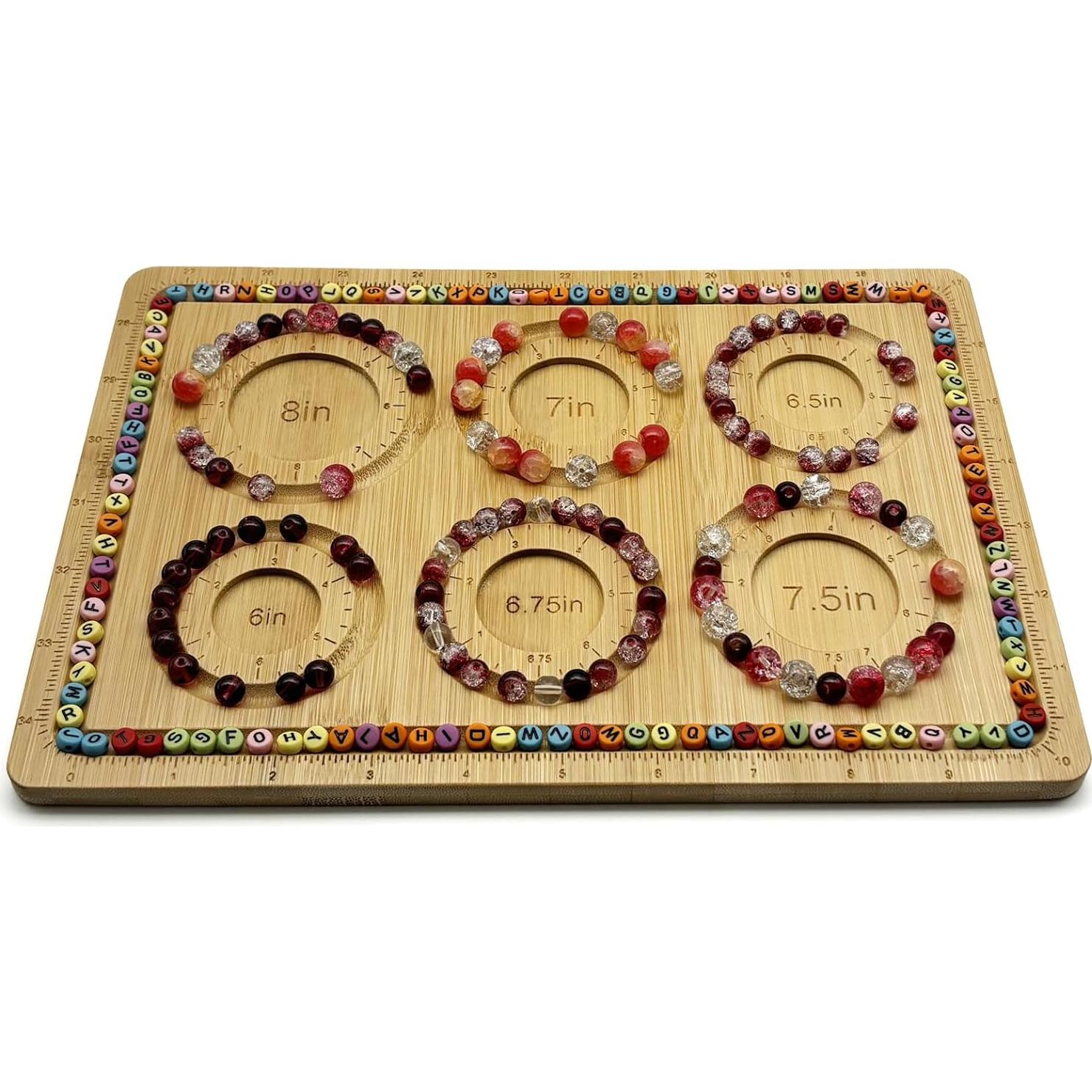 Tablero de Cuentas de Bambú Petoysoso 30.48x20 cm DIY Joyería