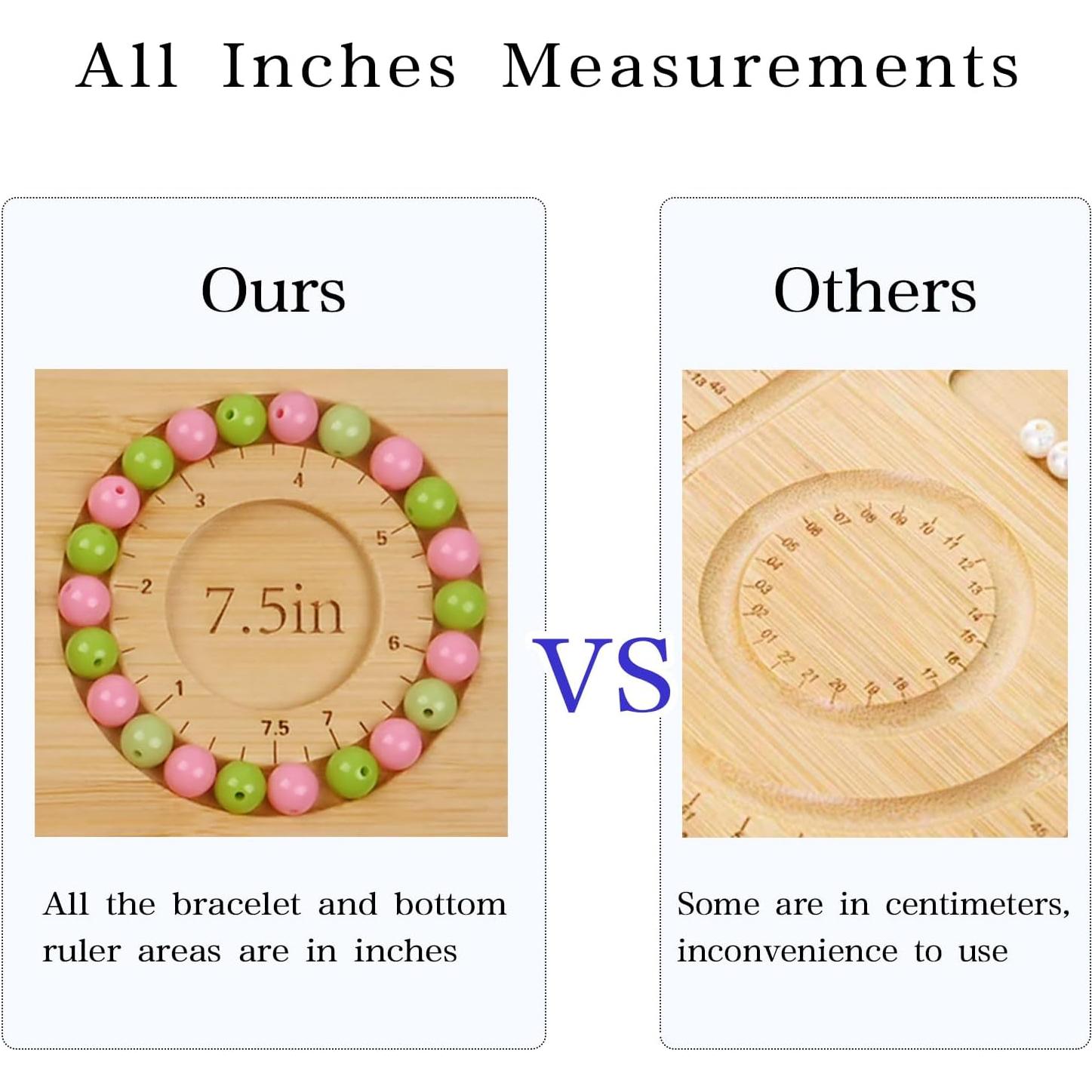 Tabla de Medición para Pulseras Favonuovy de Madera 32x19 cm