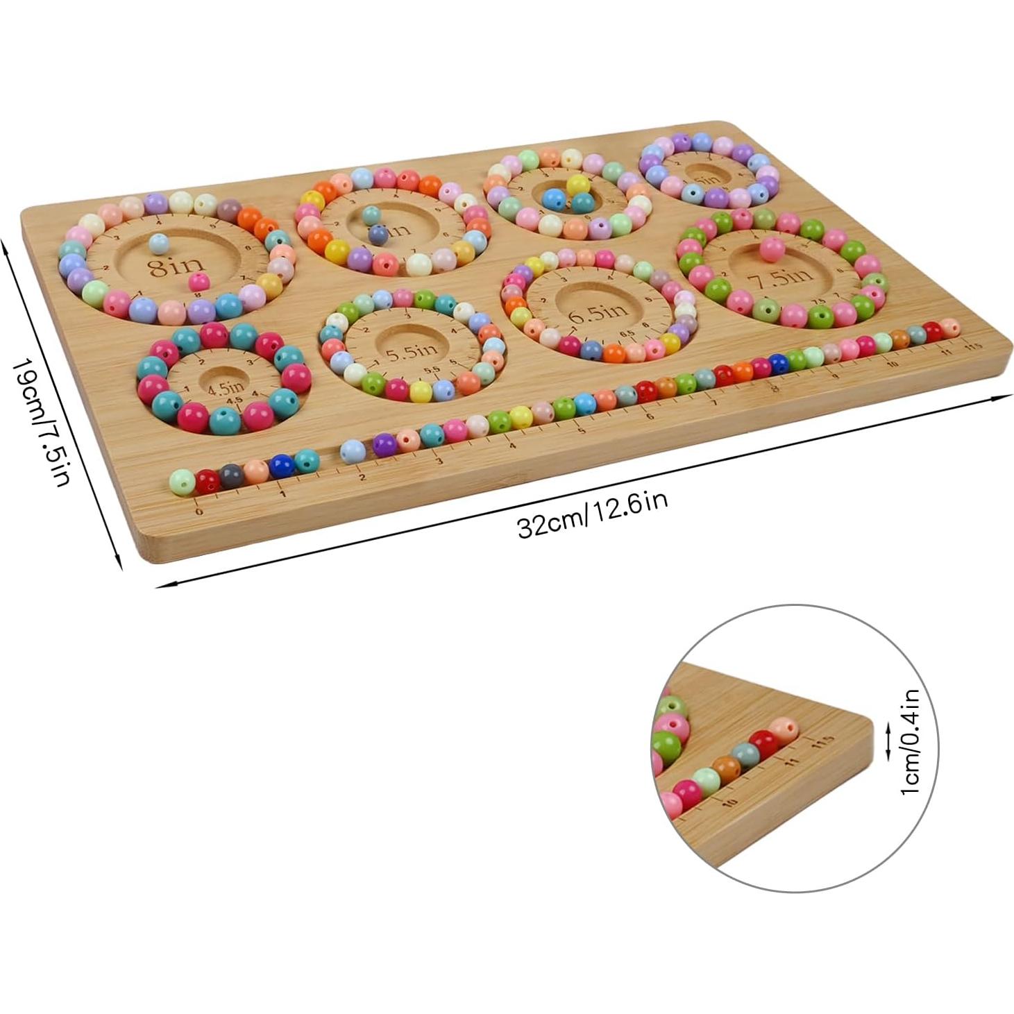 Tabla de Medición para Pulseras Favonuovy de Madera 32x19 cm