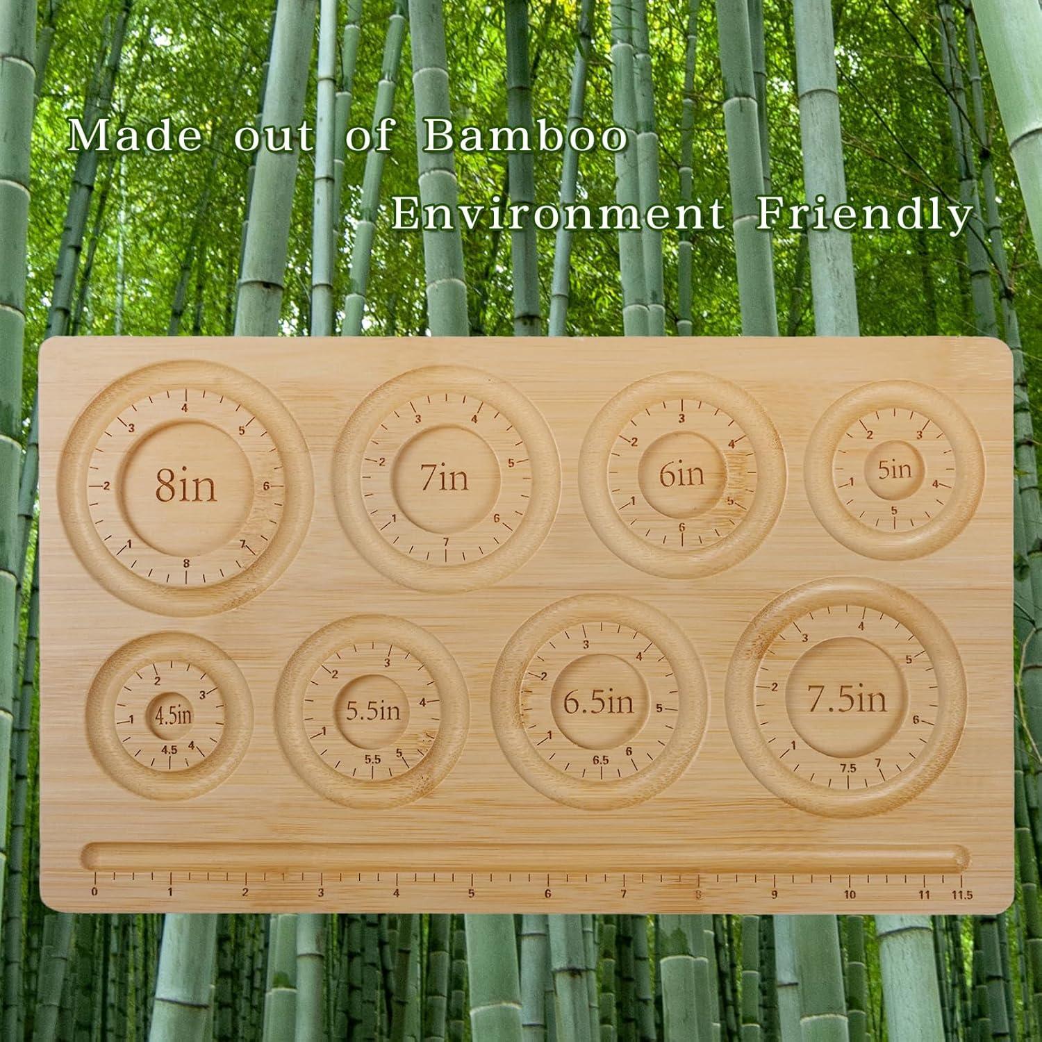 Tabla de Medición para Pulseras Favonuovy de Madera 32x19 cm