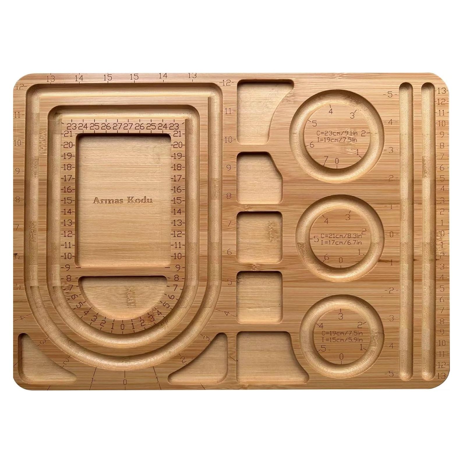 Tablero de cuentas de bambú Armas Kodu 39 x 29 cm para pulseras