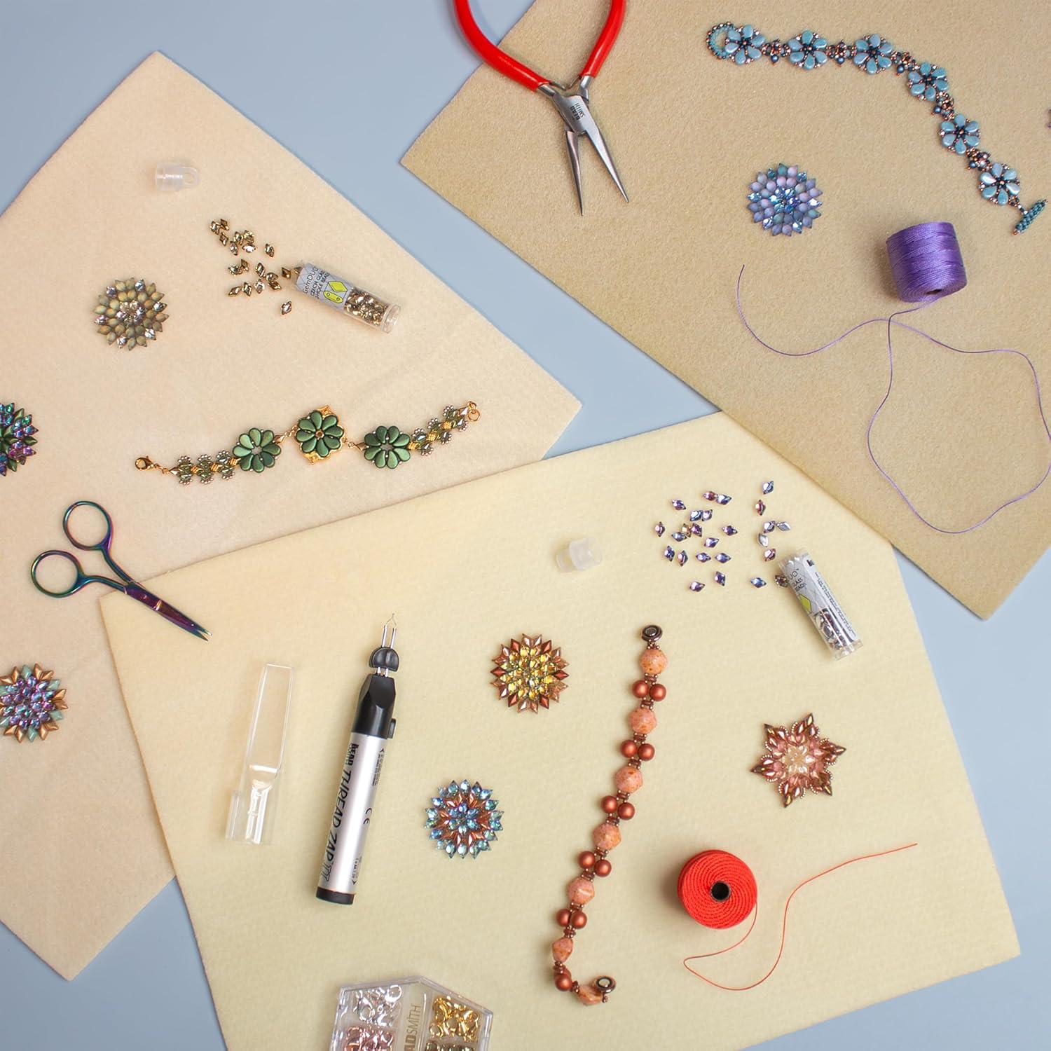 Juego de 3 Tapetes de Beading The Beadsmith 28x36cm Lavables