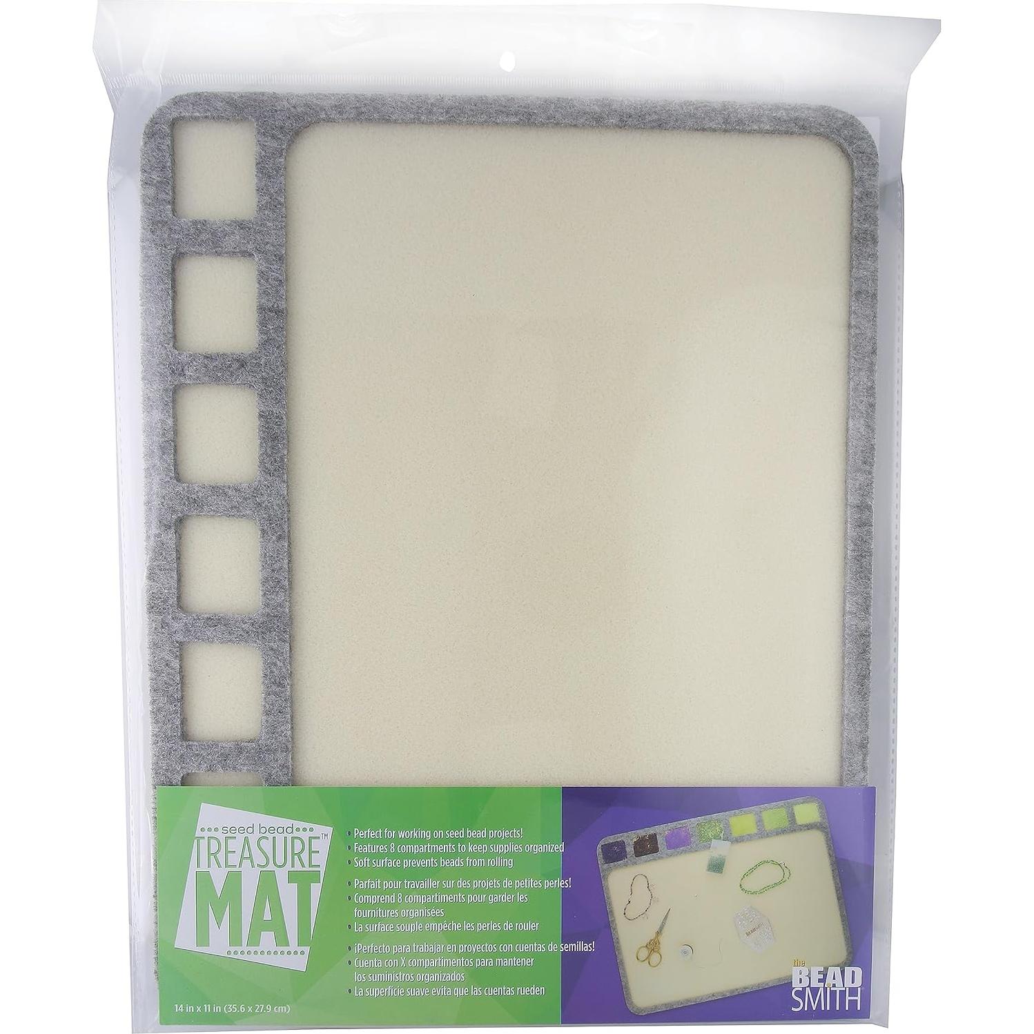 Alfombrilla de Tesoros Beadsmith 14" x 11" con 7 Compartimentos