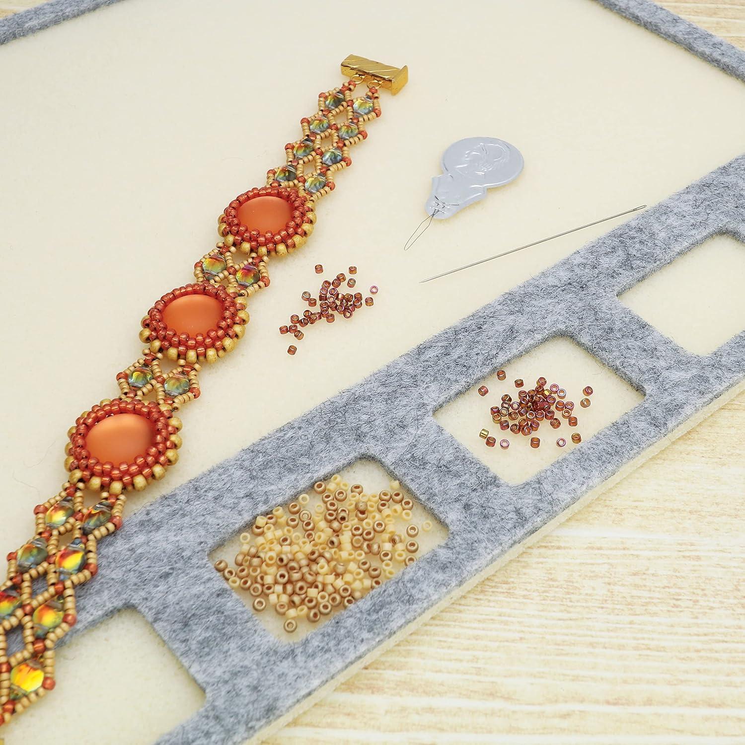 Alfombrilla de Tesoros Beadsmith 14" x 11" con 7 Compartimentos