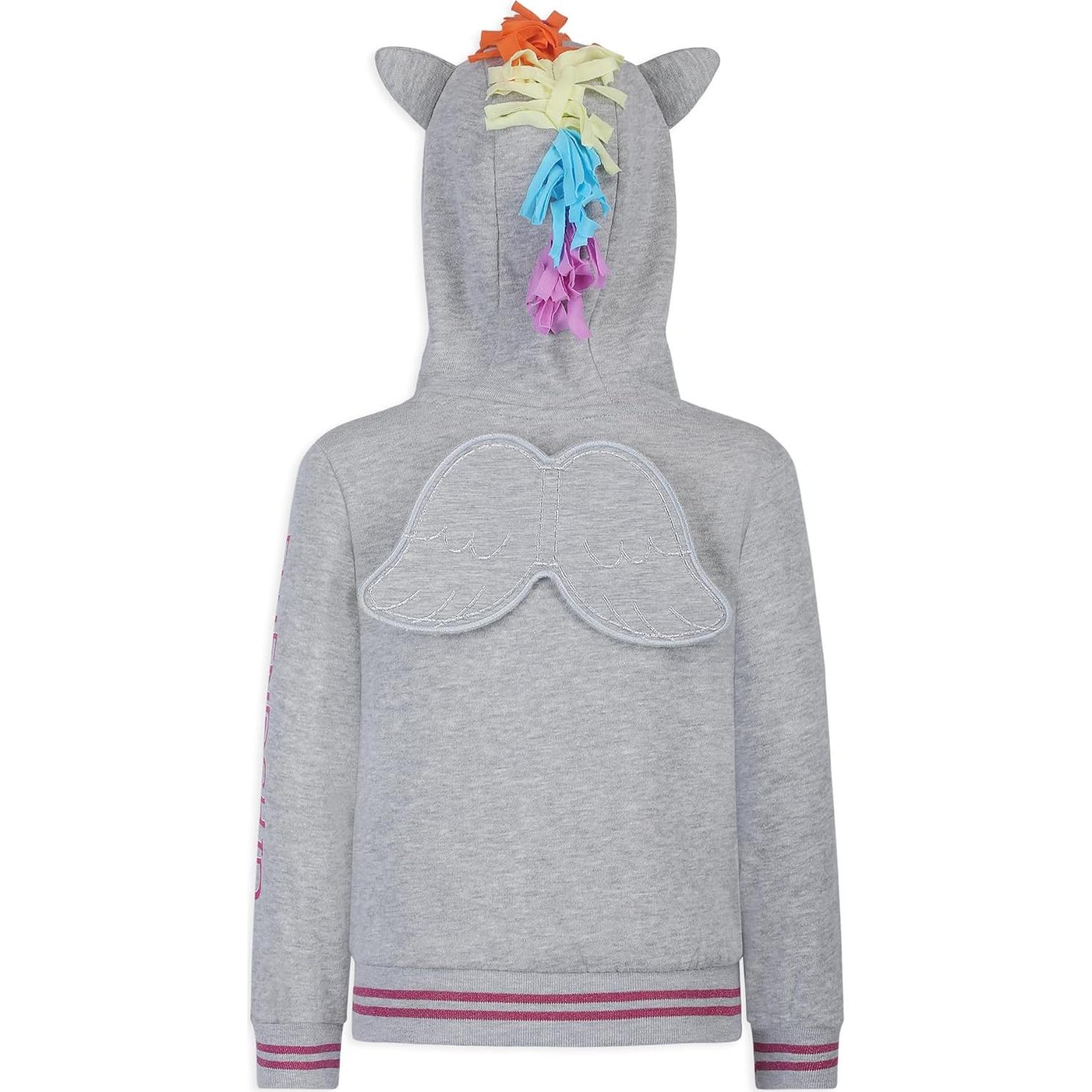 Sudadera Mi Pequeño Pony Gris con Cremallera y Orejas 2T