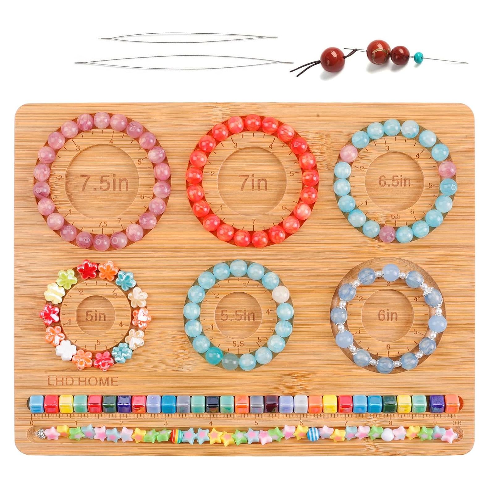 Tablero de Perlas LHD HOME para Joyería DIY con 2 Agujas