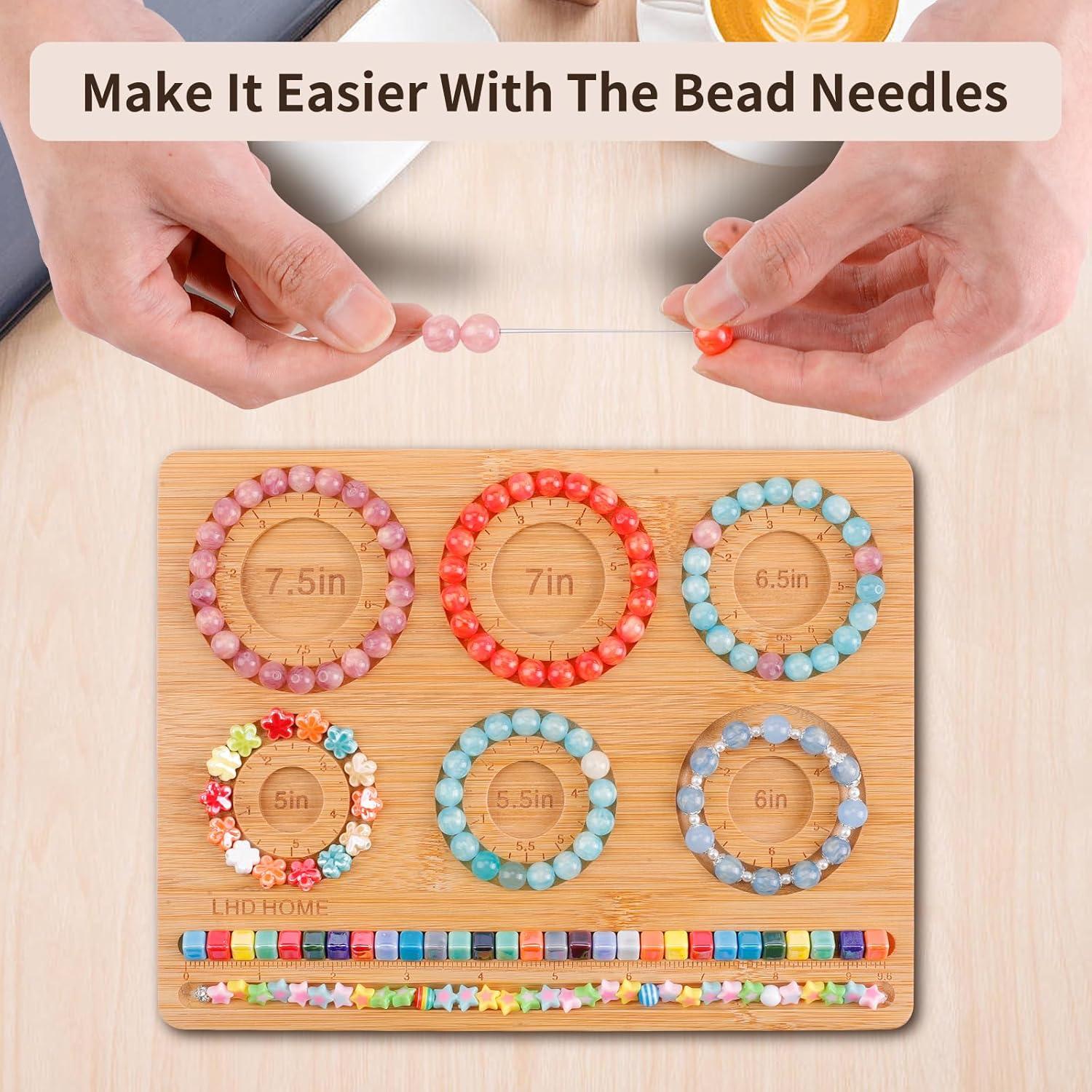 Tablero de Perlas LHD HOME para Joyería DIY con 2 Agujas