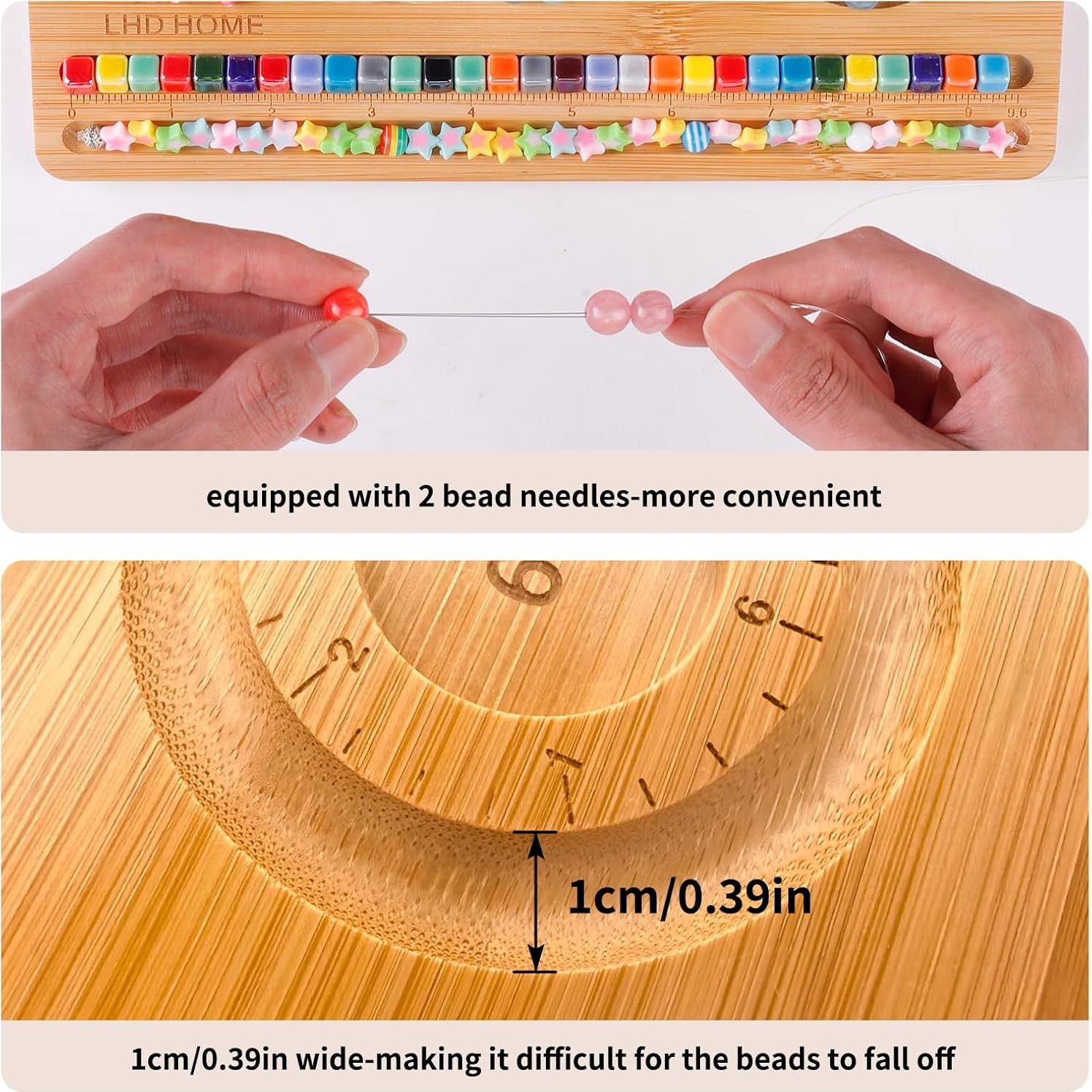 Tablero de Perlas LHD HOME para Joyería DIY con 2 Agujas