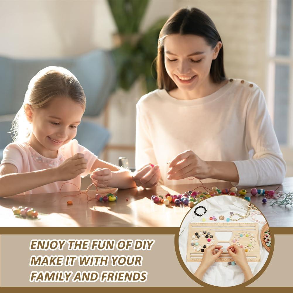 Tablero de Perlas de Madera BENECREAT 33x20 cm para Joyería DIY