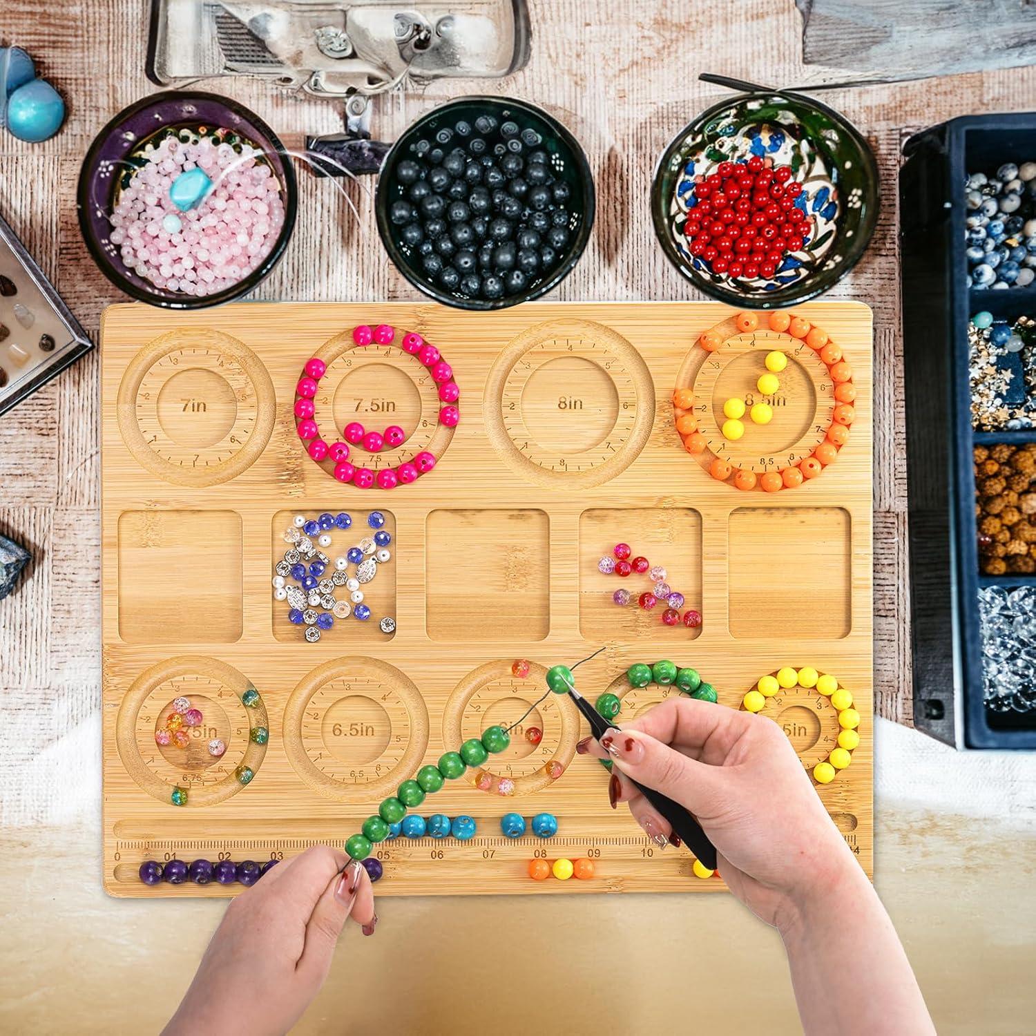 Tablero de cuentas de bambú Coloch 36.8x28.4 cm para joyería