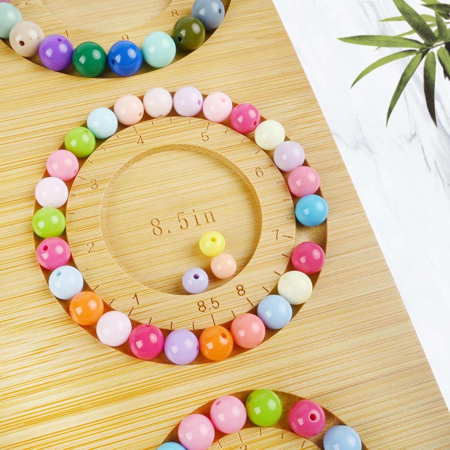 Tablero de cuentas Favonuovy para pulseras de madera 32x30 cm