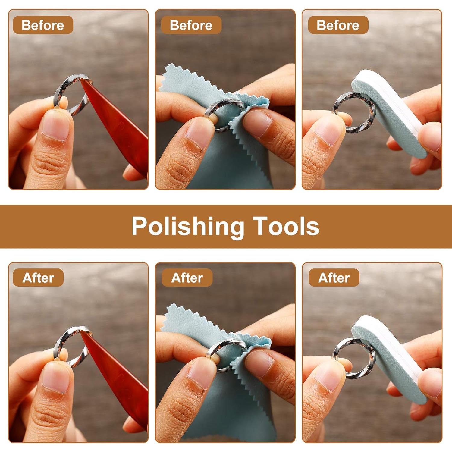 Juego de Mandril para Anillos Weewooday 11 Piezas con Medidor