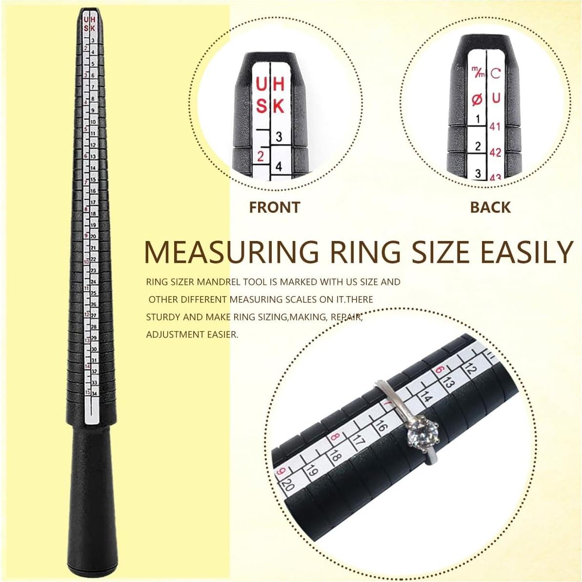 Kit de Herramientas para Medir Tallas de Anillos EJOQSON 12PCS