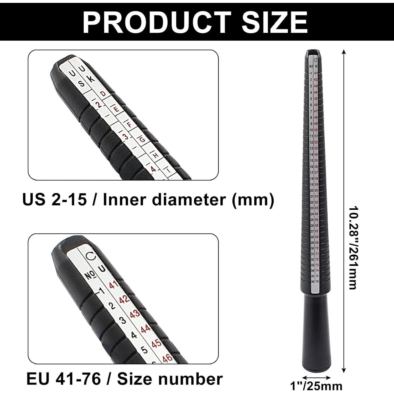 Palo de Talla de Anillo Murtenze Plástico US/UK 2-15