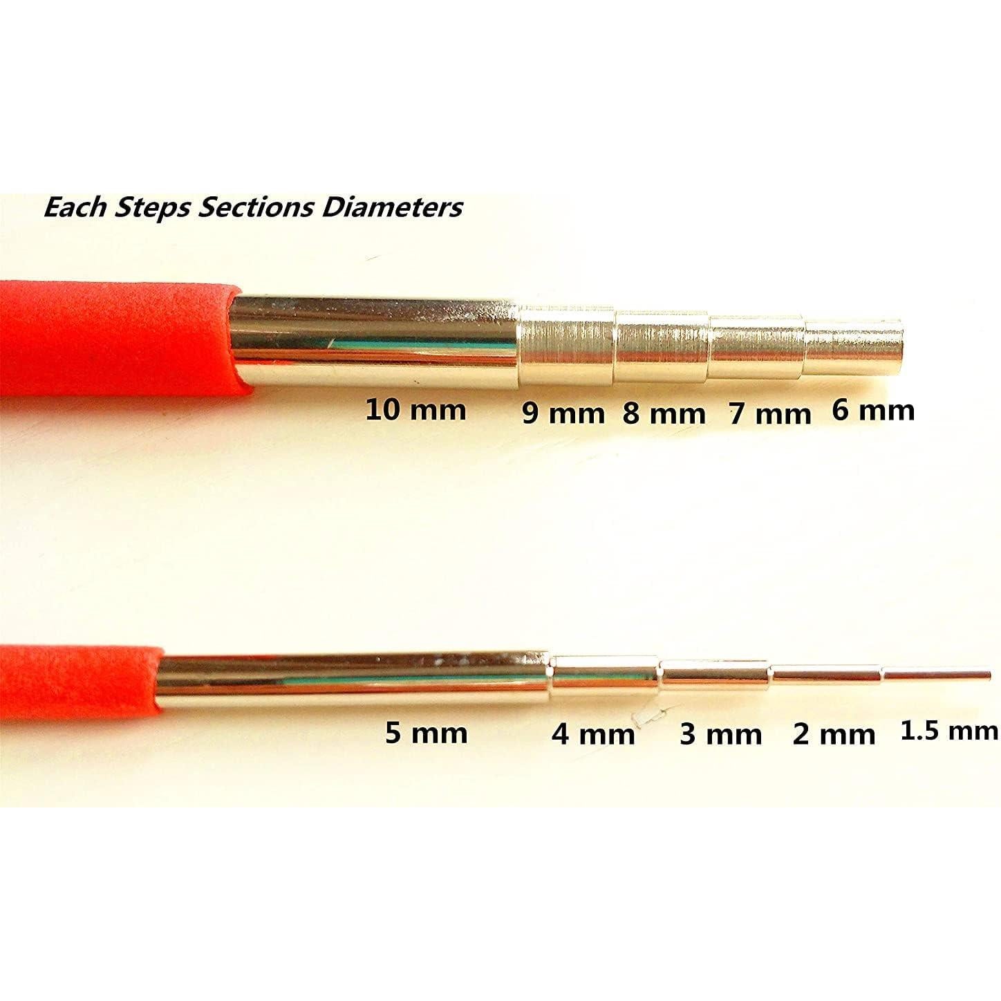 Conjunto de Mandriles Redondos de Acero OrangeTag 2 Pcs