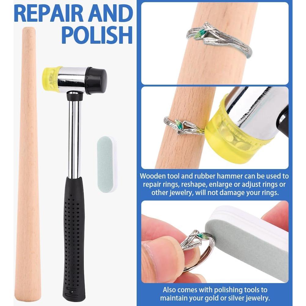 Juego de Mandriles para Anillos 11 Piezas QKDS - Medición Precisa