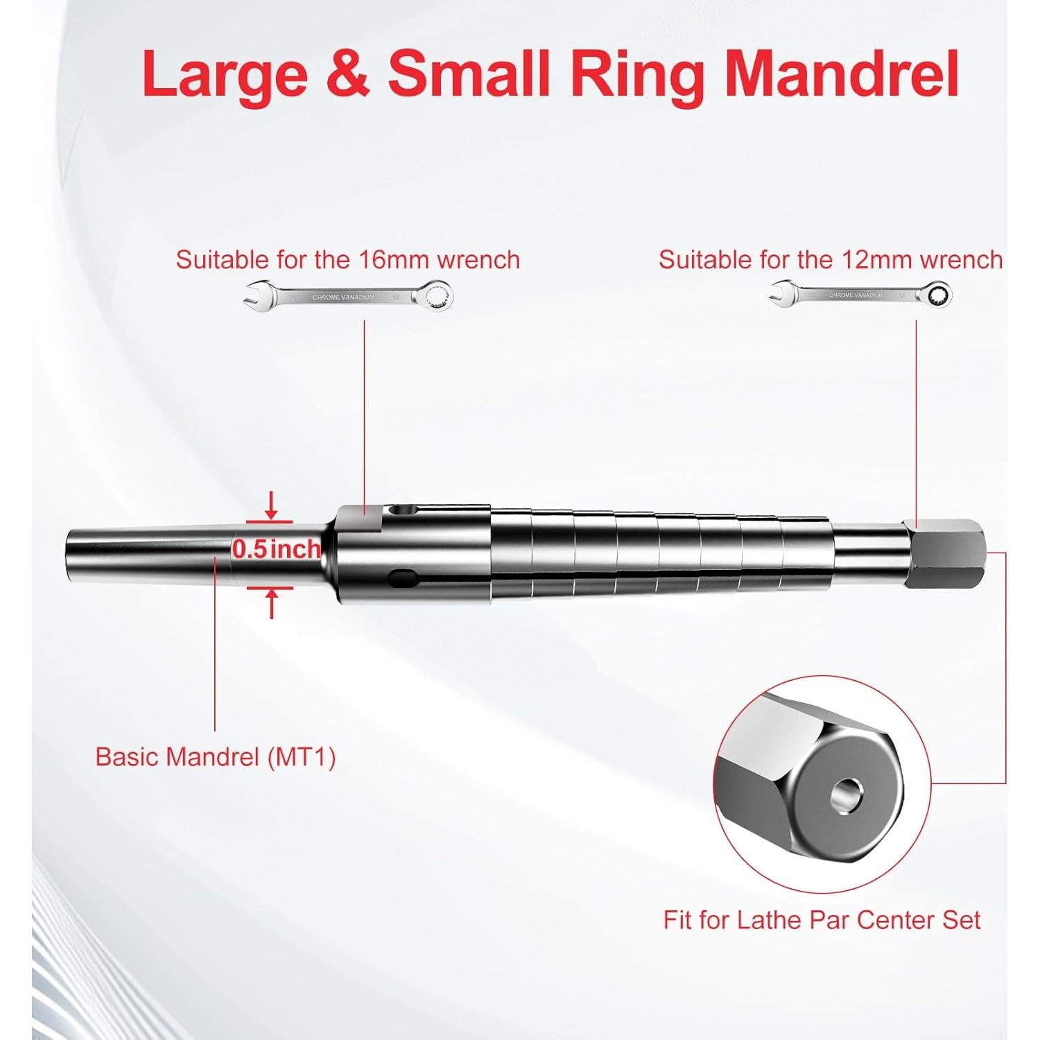 Mandril para Anillos ArtyMaster WT112A - Tamaños 5-13