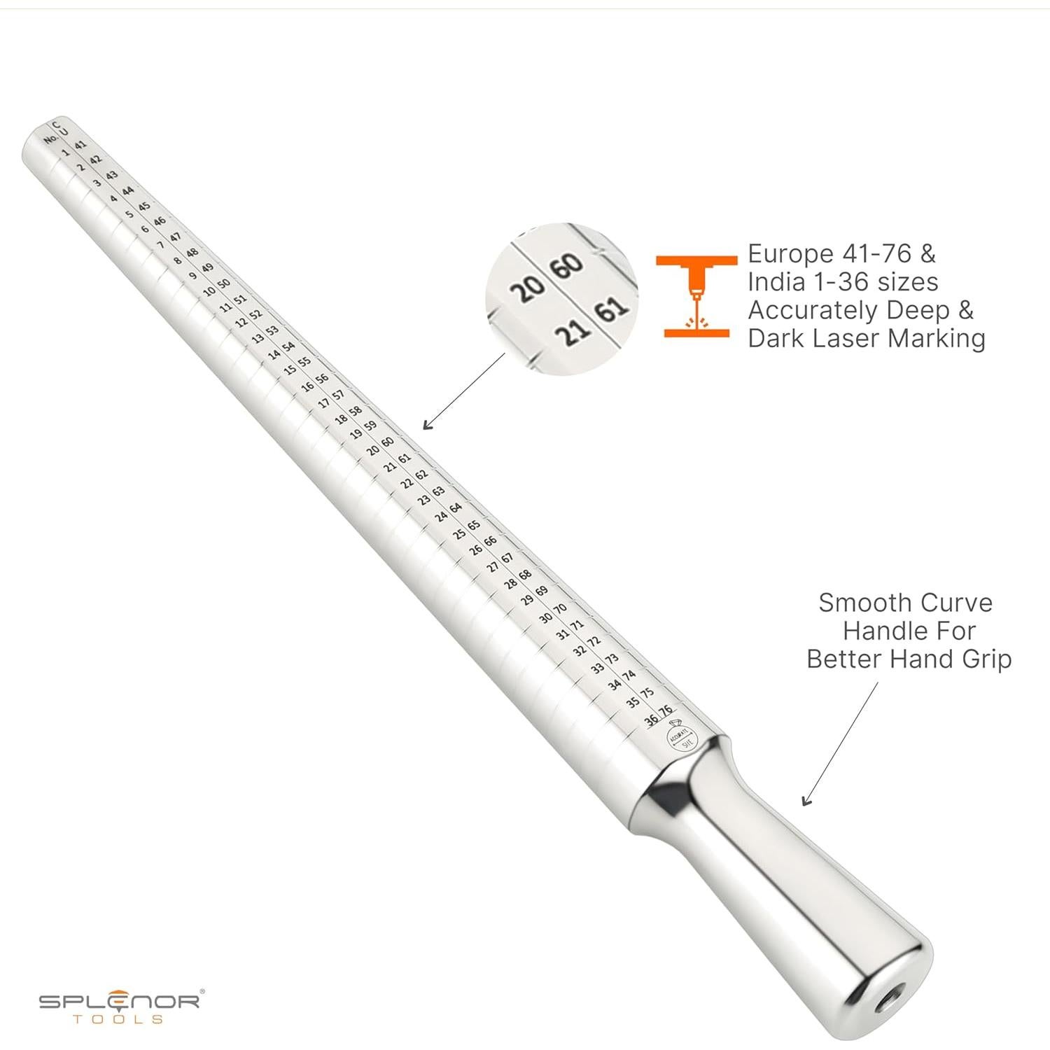 Mandril de Anillo Acero Inoxidable Splenor Tools 4 Tamaños
