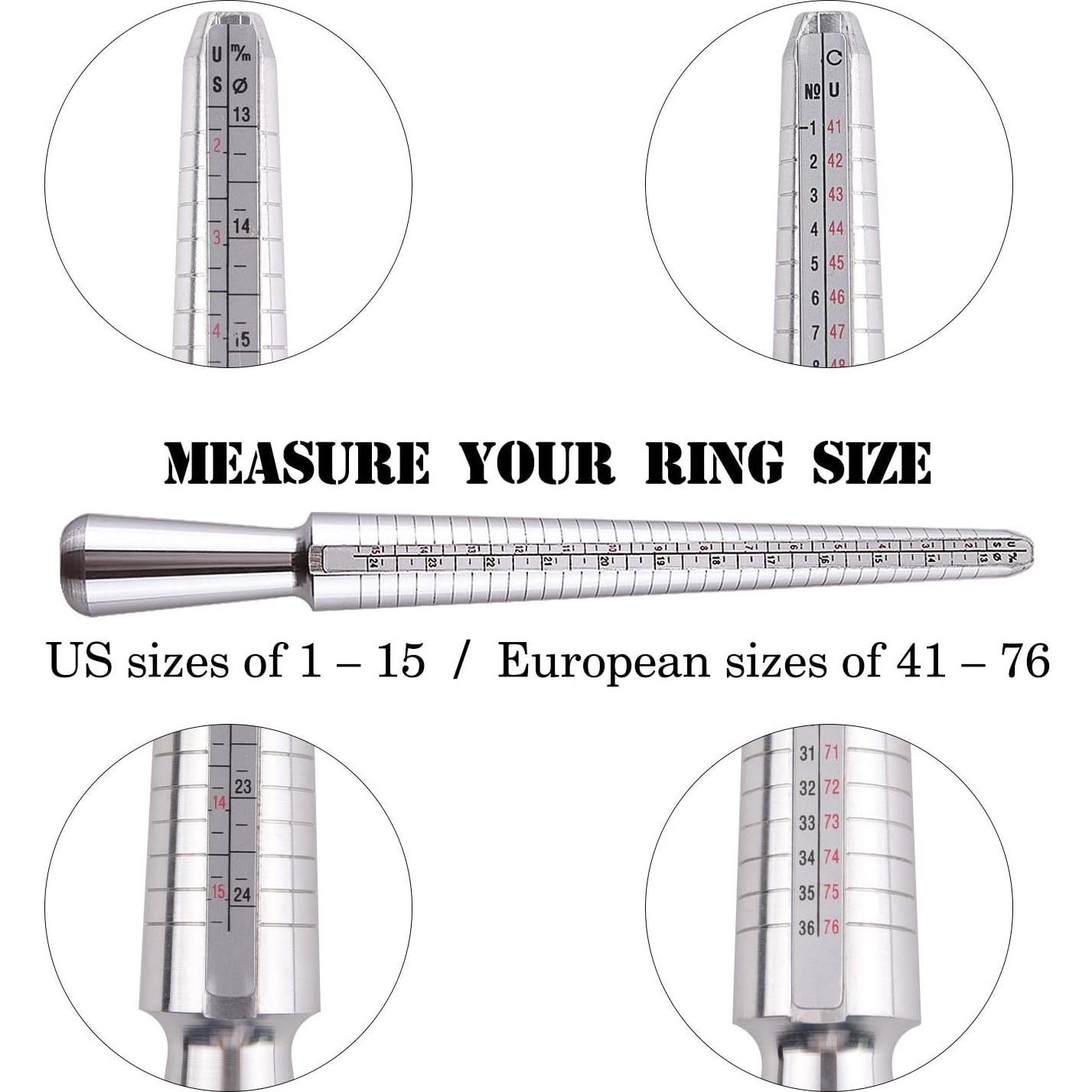 Kit de Fabricación de Joyería KUUQA con Mandril y Martillo