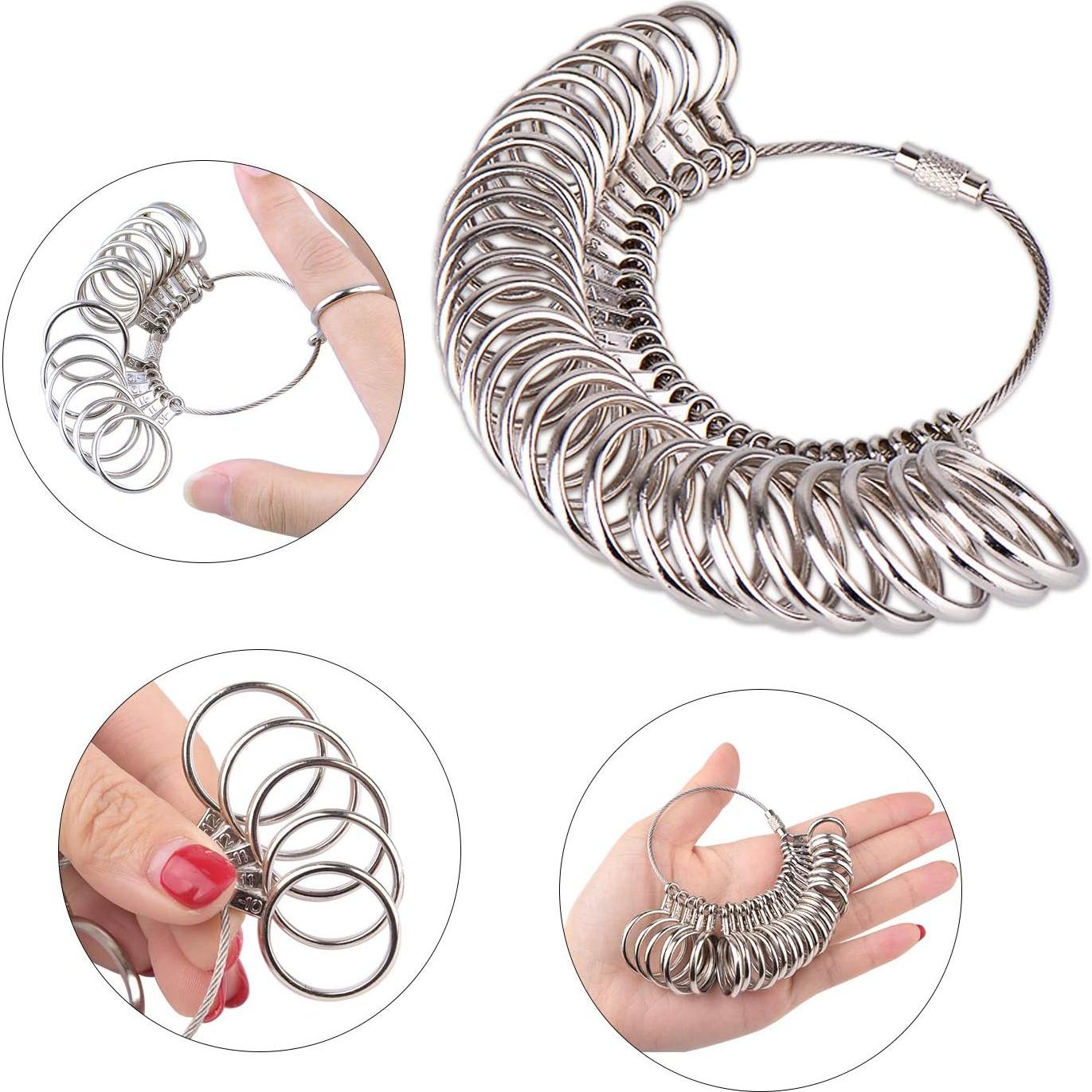 Kit de Fabricación de Joyería KUUQA con Mandril y Martillo