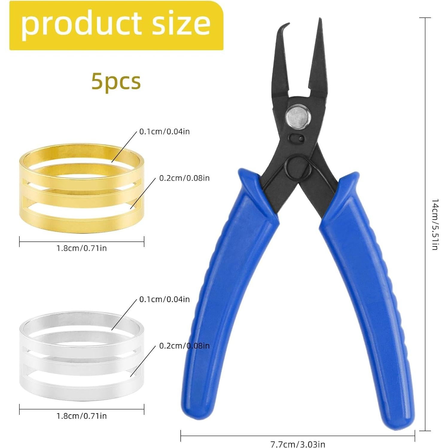 Abridor de Anillos de Salto Asofelk con Pinzas y 4 Anillos