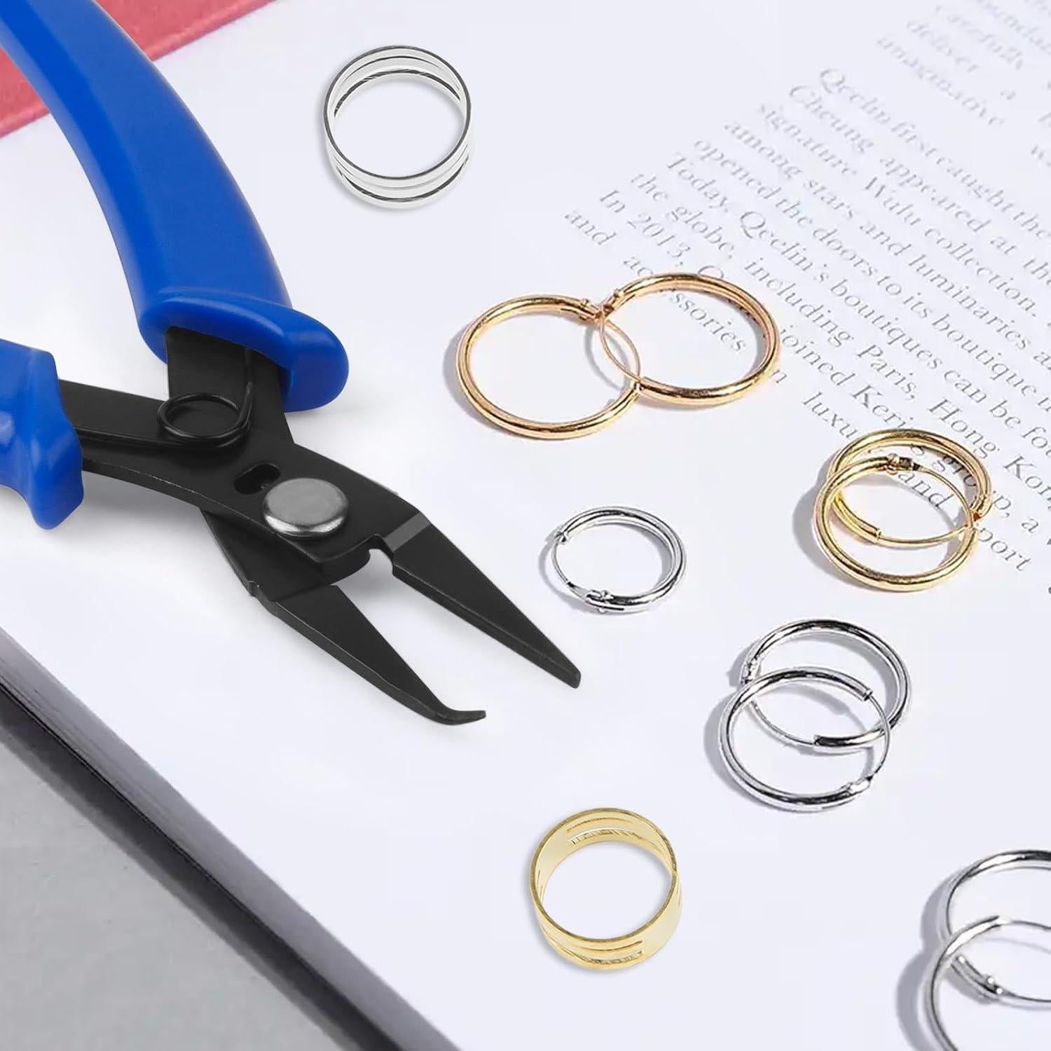 Abridor de Anillos de Salto Asofelk con Pinzas y 4 Anillos