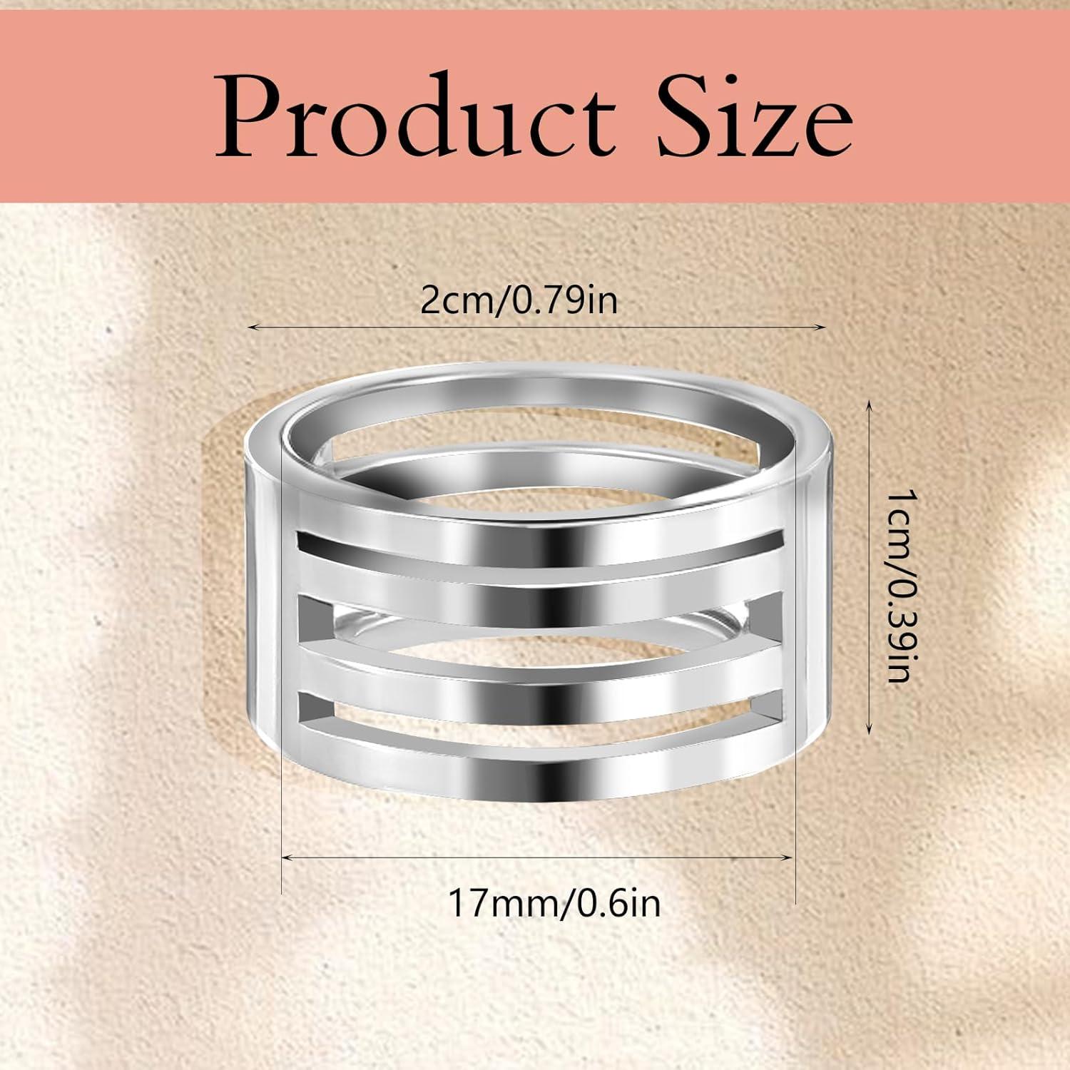 4 Abridores de Anillos de Salto Xinjoduz Acero Inoxidable Plata