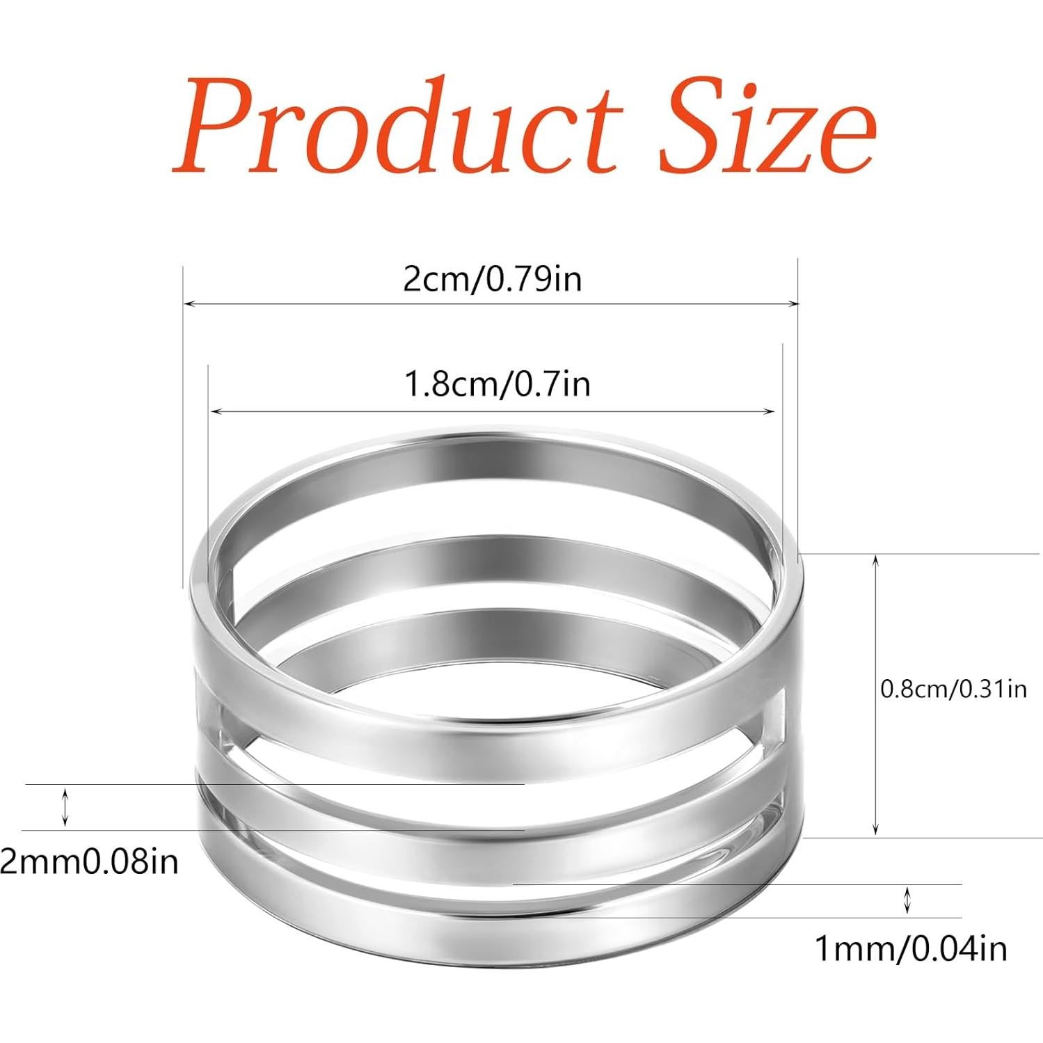 Herramienta Abridora de Anillos de Salto ZEYIYER 2 Piezas Plata