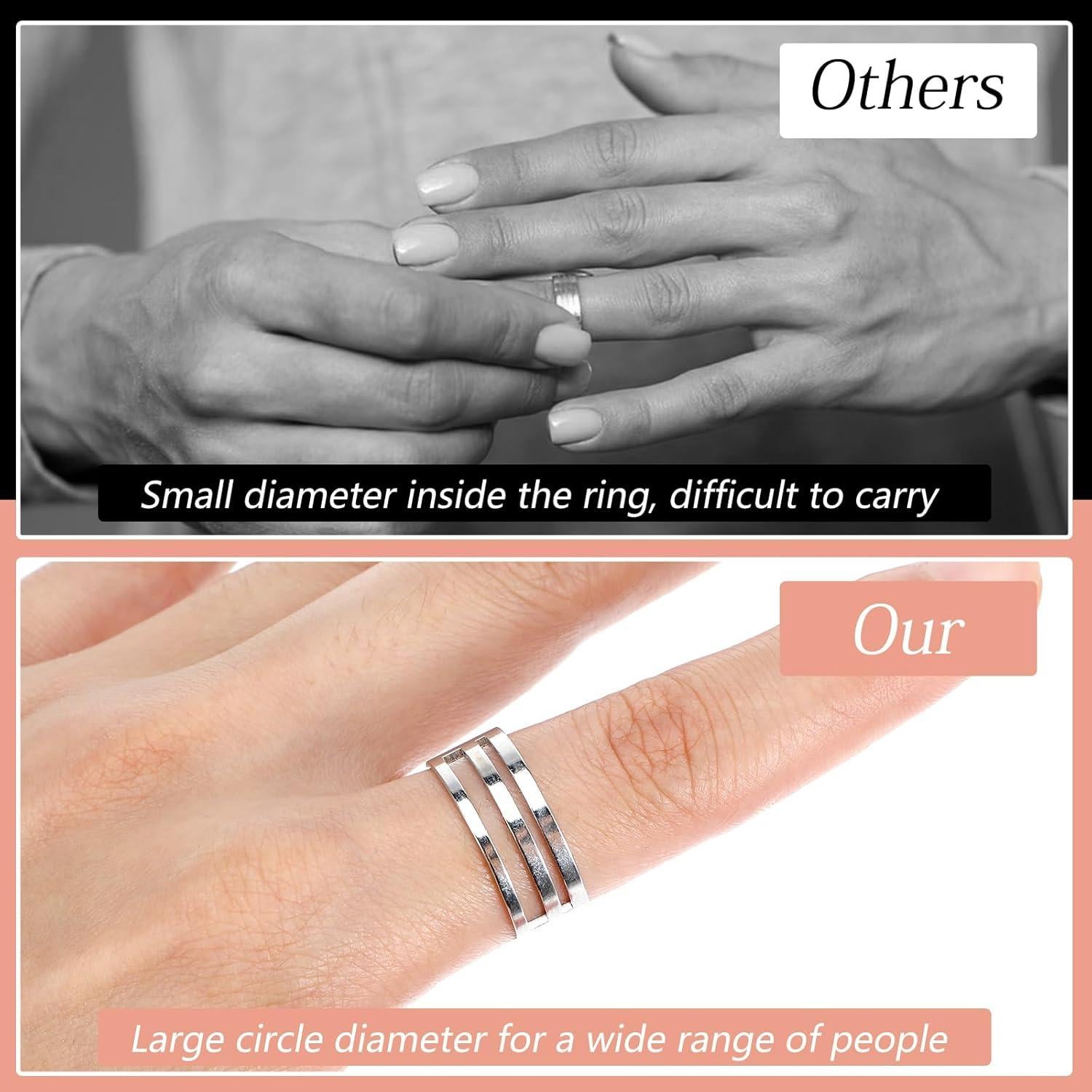 Herramienta Abridora de Anillos de Salto ZEYIYER 2 Piezas Plata