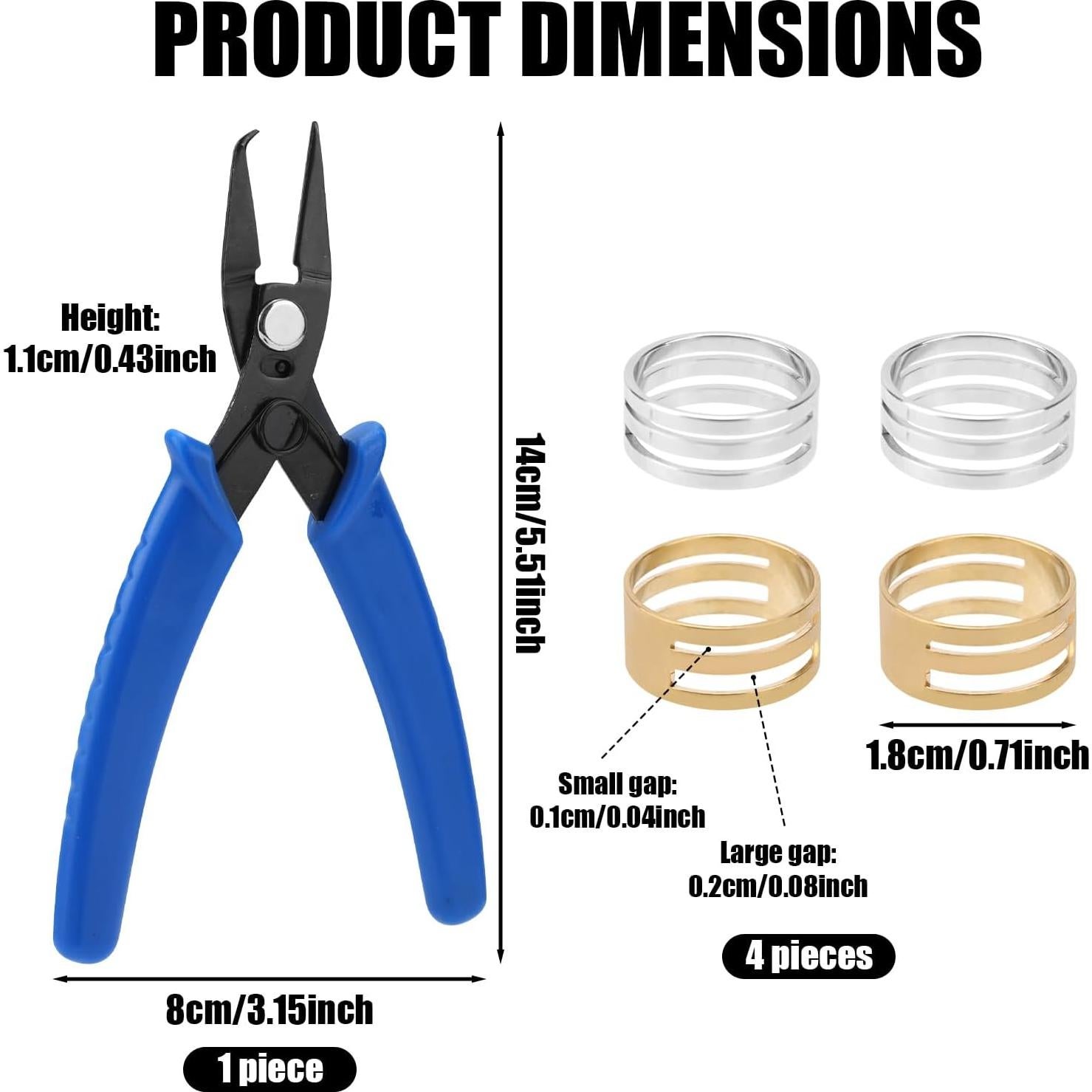 Juego de 5 herramientas para abrir anillos Gosknor - Alicates y abridores