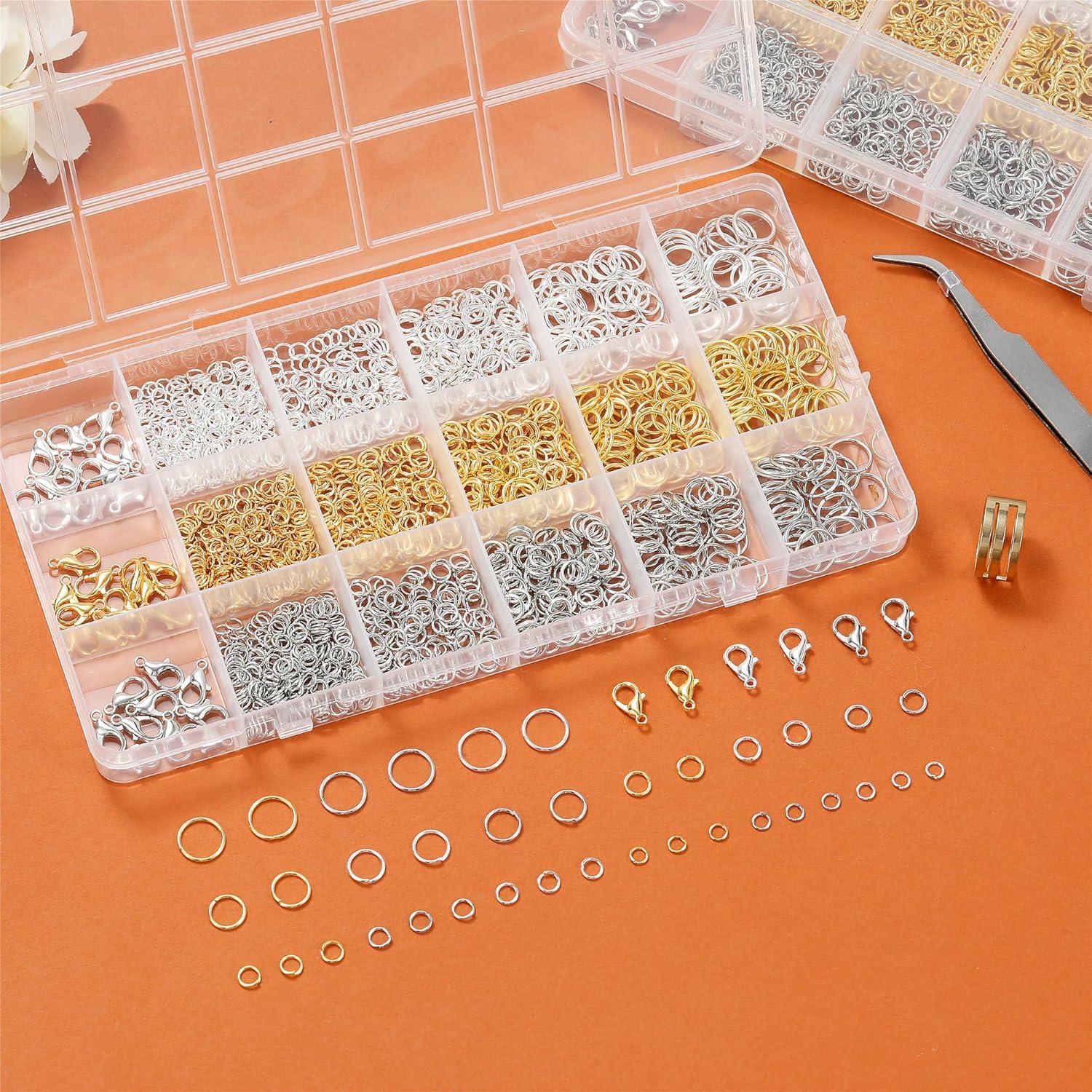 Kit 1500 Anillos de Salto Abiertos Scaups en Plata y Oro