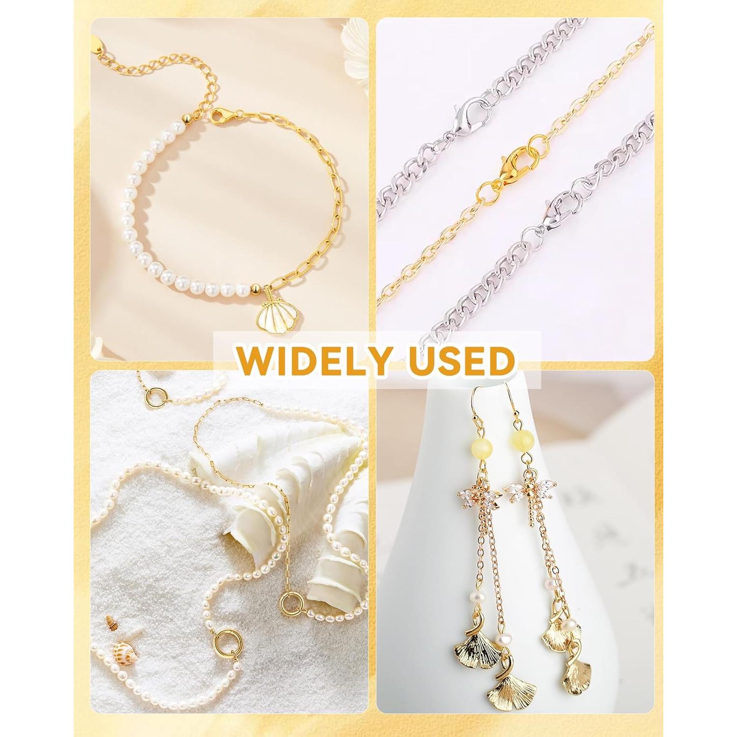 Kit de Anillas de Salto FIVEIZERO 2400PCS Oro Plata Joyas