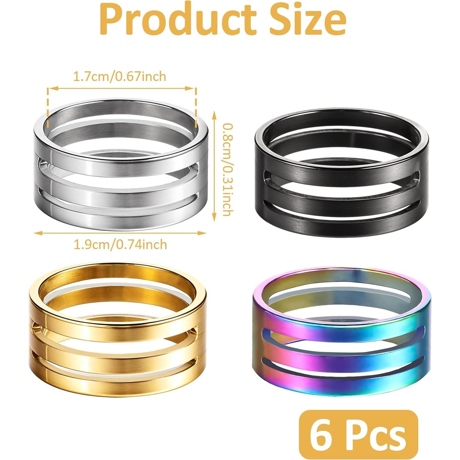 Set de 6 Abridores de Anillos de Salto Quilax - Acero Inoxidable