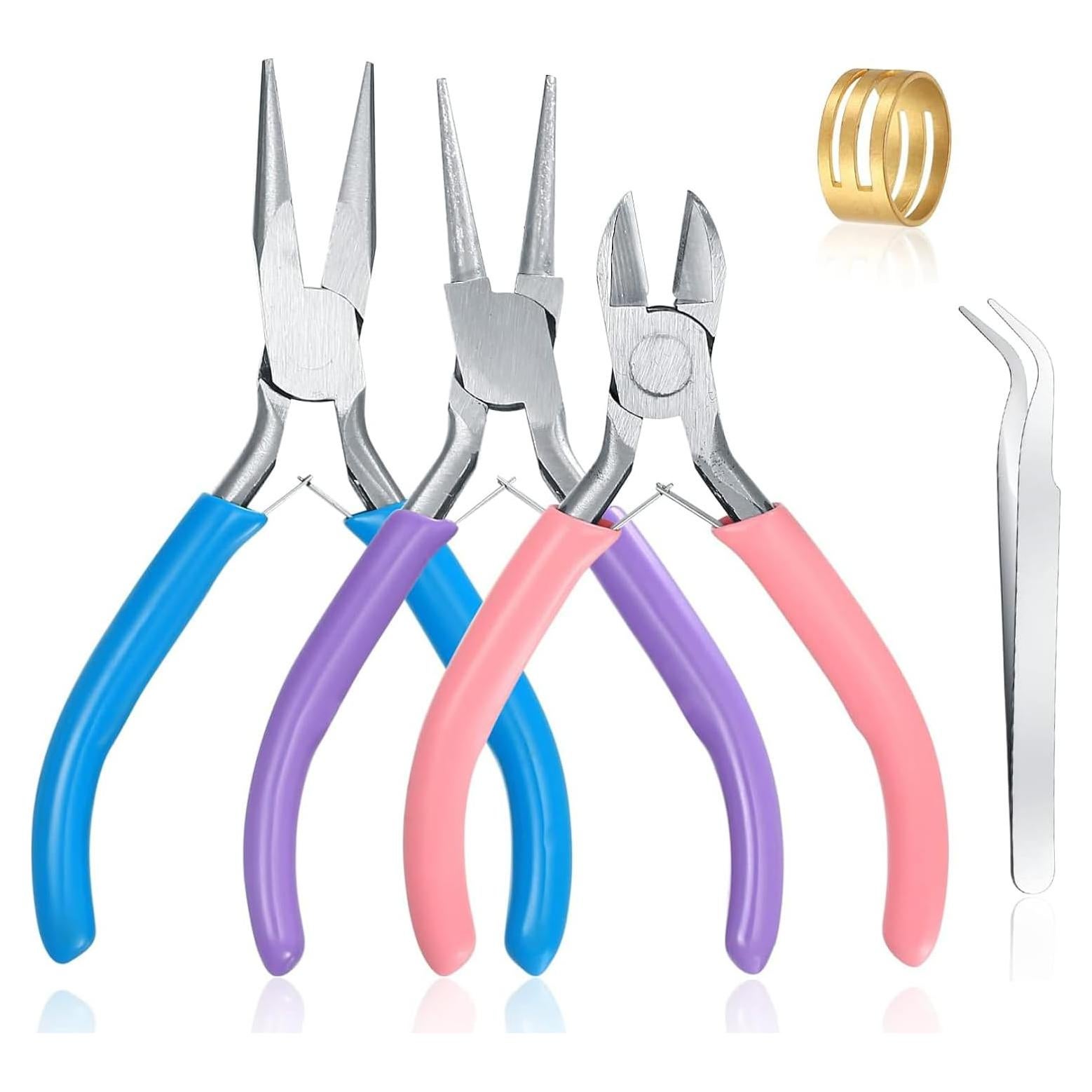 Juego de Alicates de Joyería MUZHUPGUZ 3 Piezas Acero Inoxidable