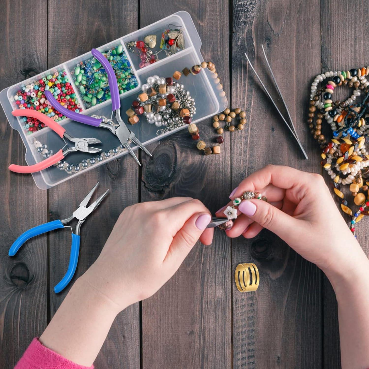 Juego de Alicates de Joyería MUZHUPGUZ 3 Piezas Acero Inoxidable