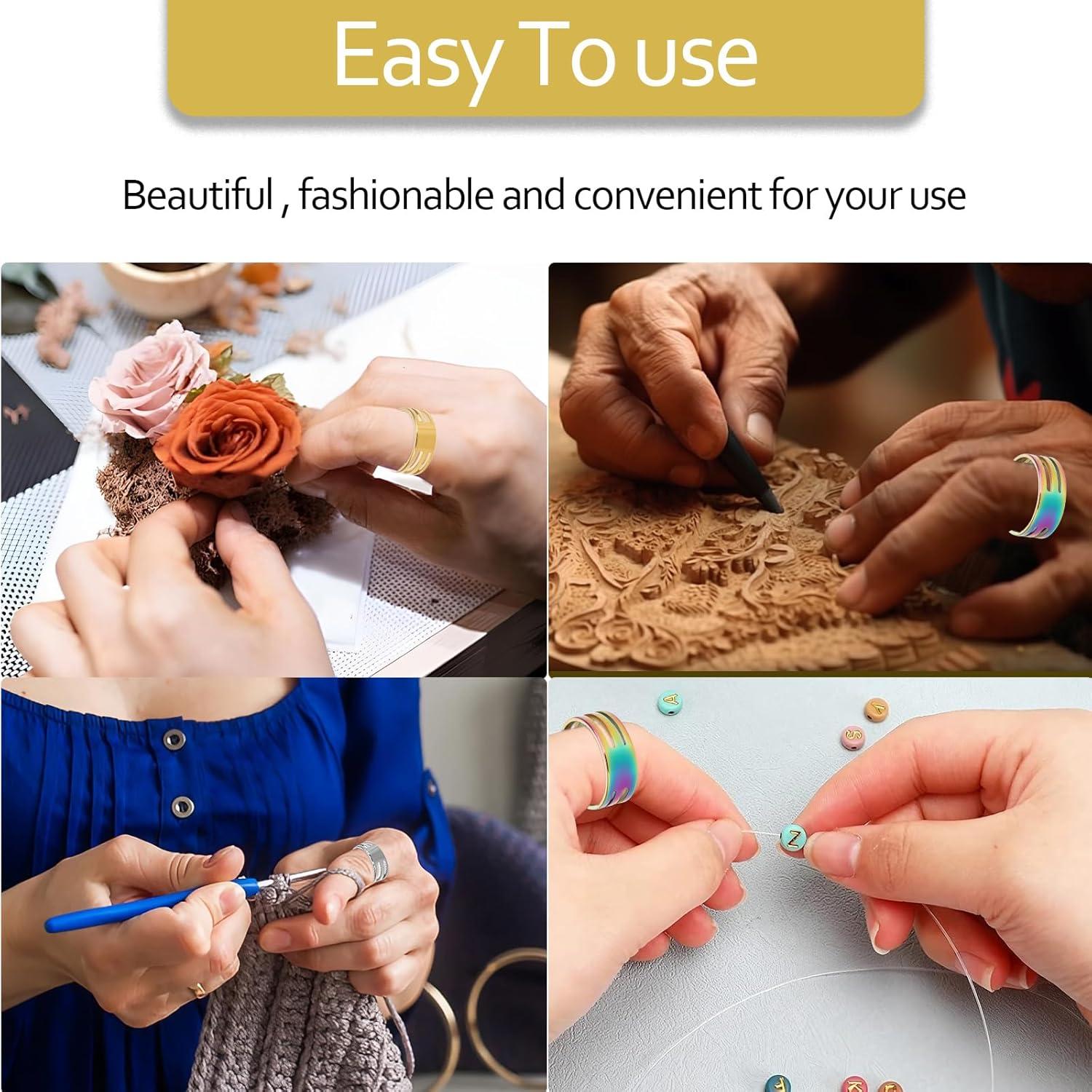 6 Piezas Abridor de Anillos de Salto Tyqour Acero Inoxidable