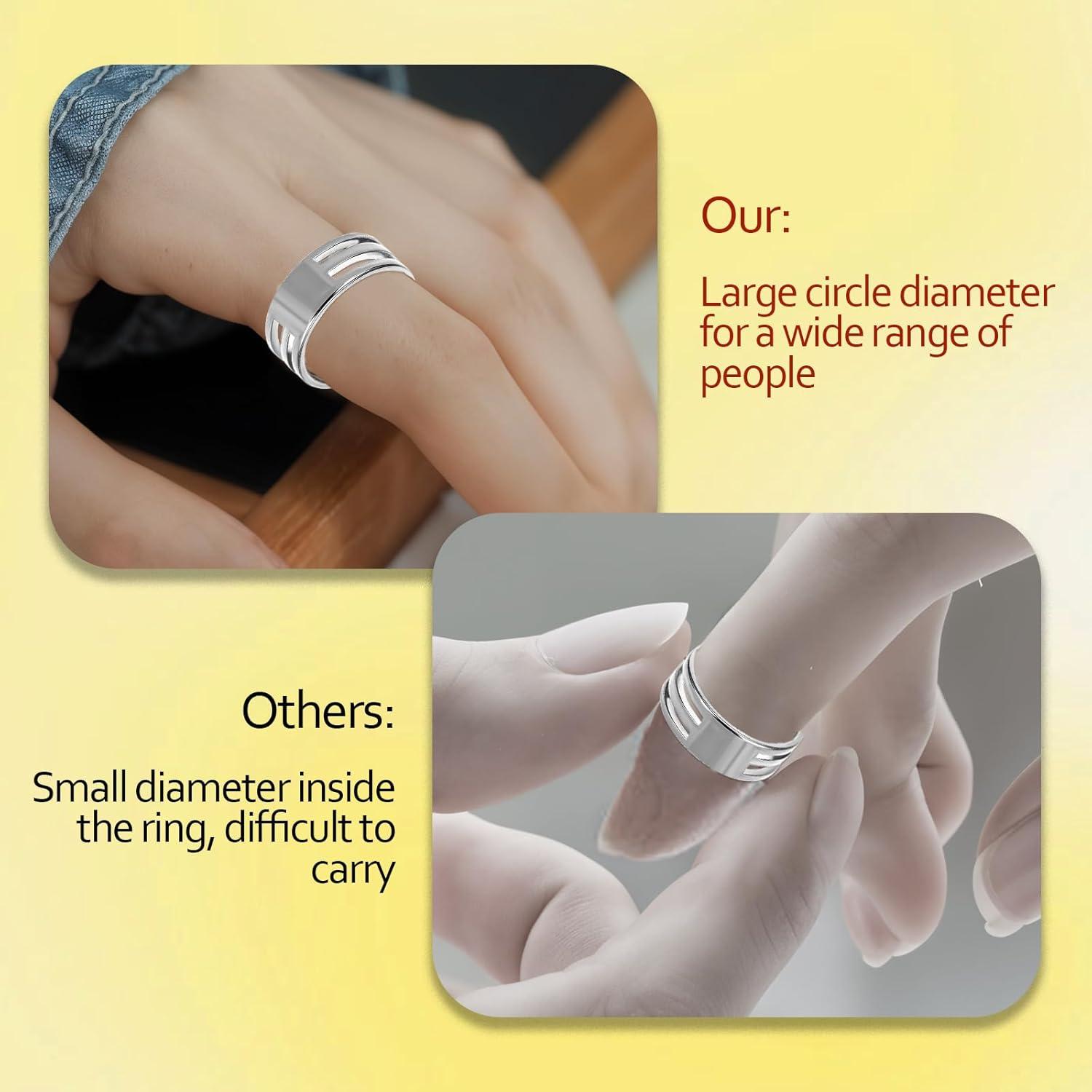 6 Piezas Abridor de Anillos de Salto Tyqour Acero Inoxidable