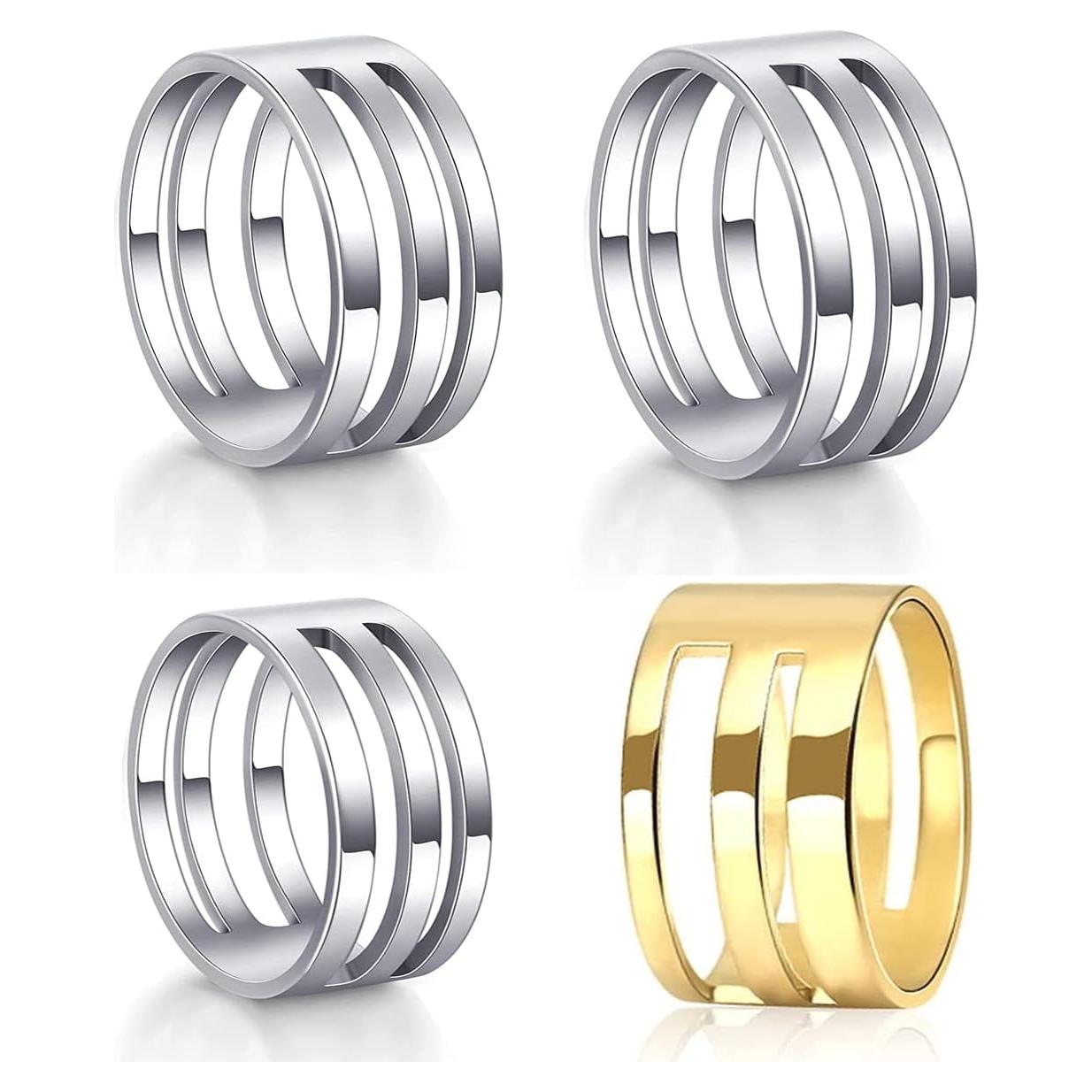 4 Pcs Jump Ring Opening Tools Stainless Steel Jump Ring Opener Opening Closing Rings Tool for Jewelry Makers Craft Projects Supplies
