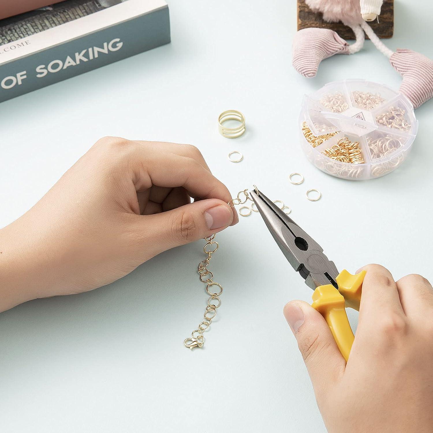 Kit de Anillas Abiertas 1000PCS + 40 Cierres Langosta 12mm - Handyman Crafts