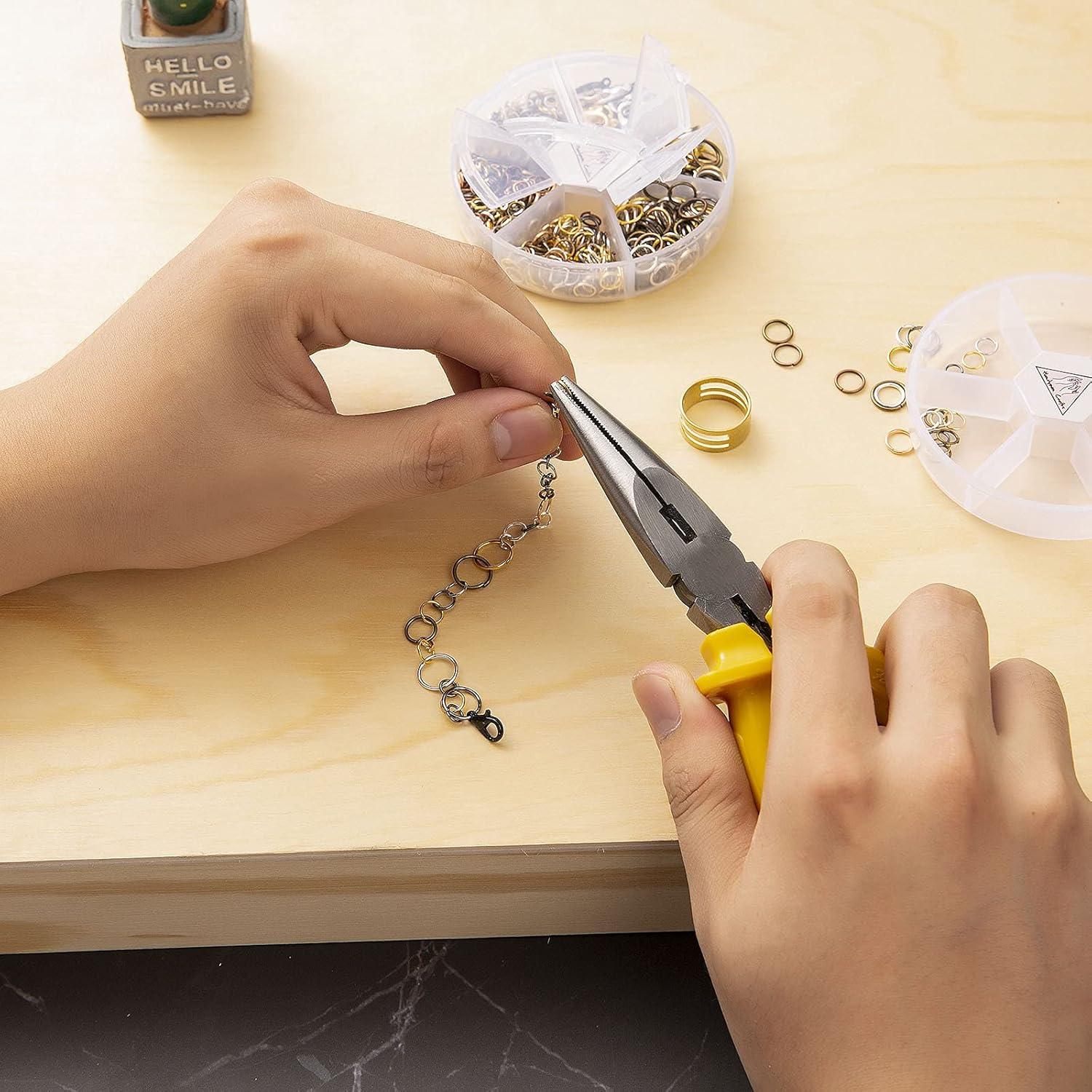 Kit de Anillas Abiertas 1000PCS + 40 Cierres Langosta 12mm - Handyman Crafts