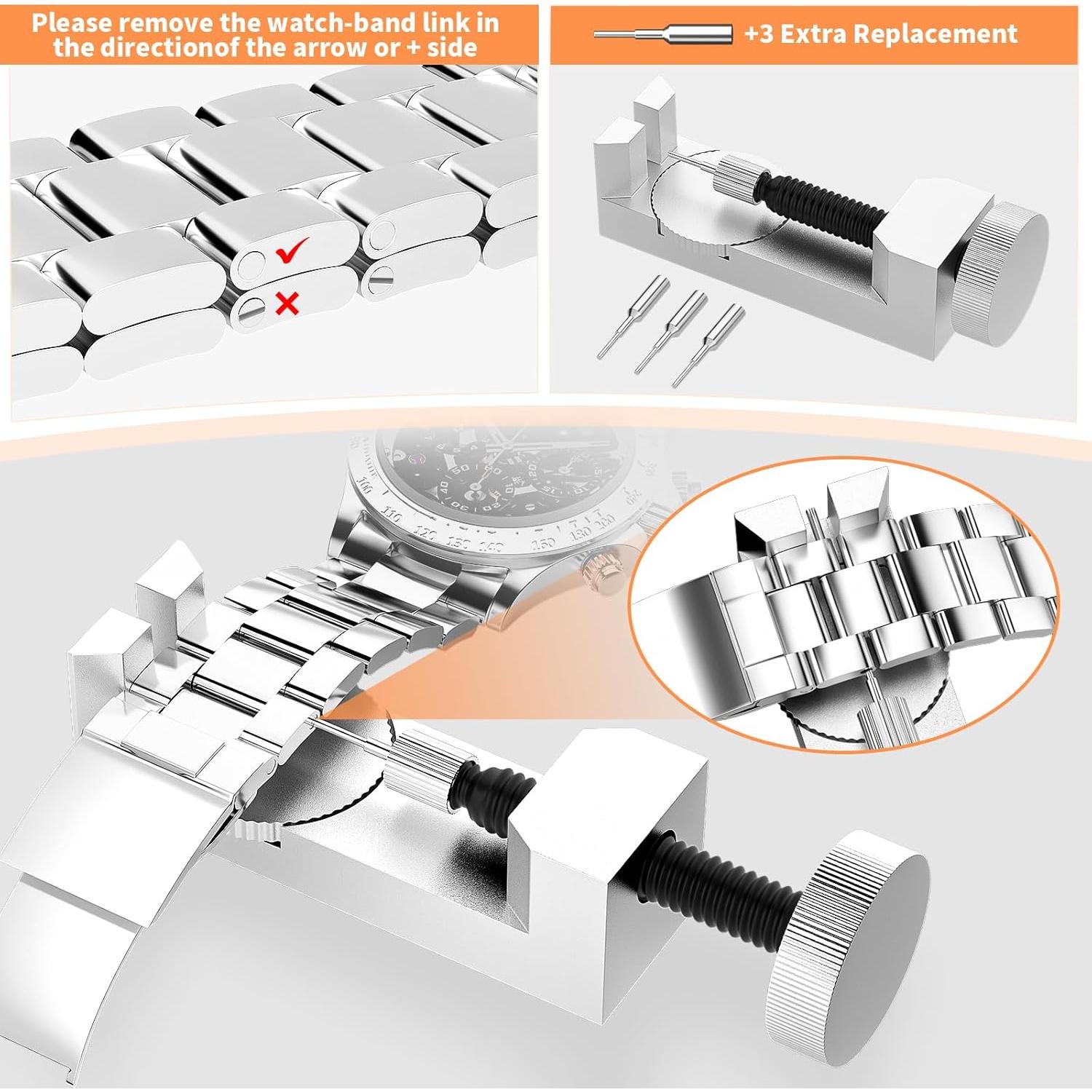 Kit de Reparación de Reloj BYNIIUR 155 Piezas con Estuche