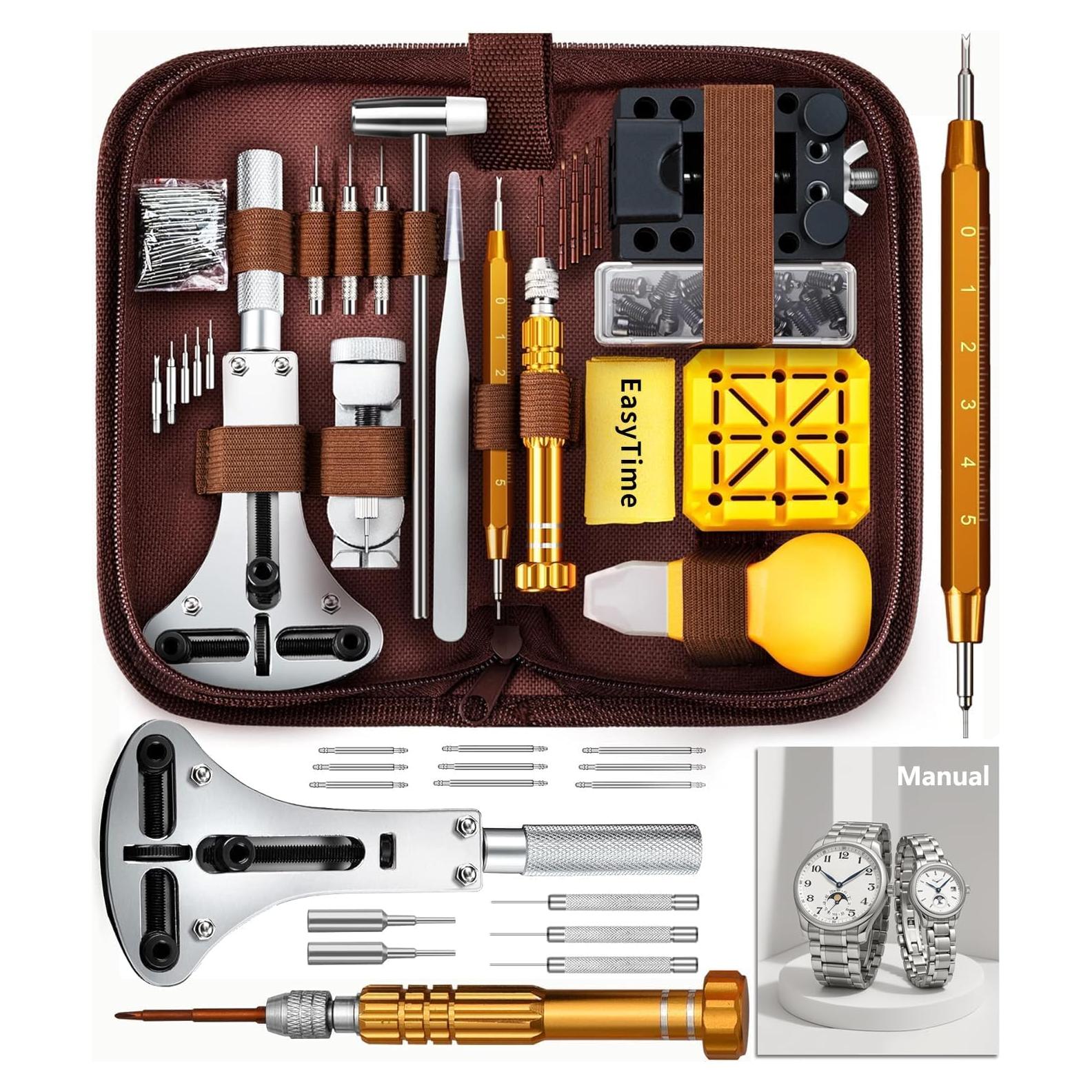 Kit de Reparación de Reloj EasyTime, Herramientas Completo