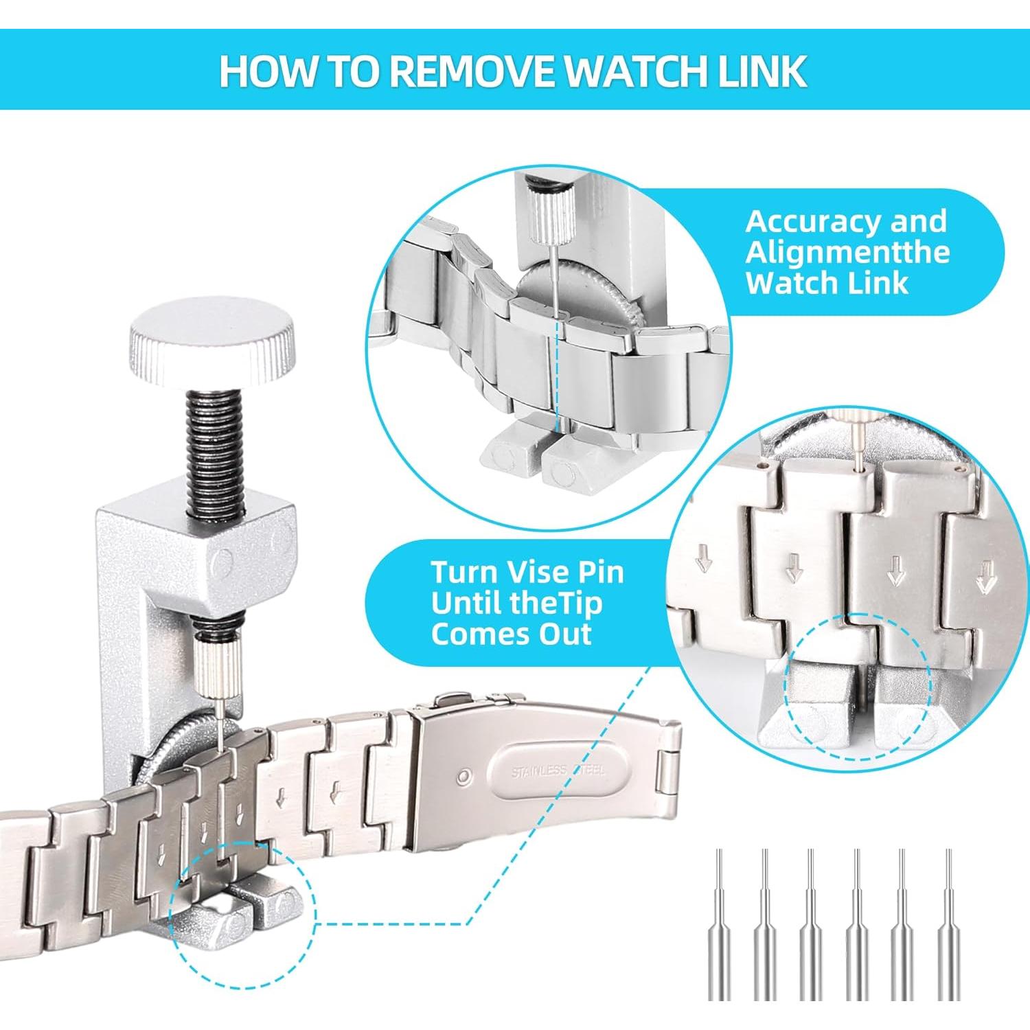 Kit de Reparación de Reloj Singcci 151 Piezas con Estuche