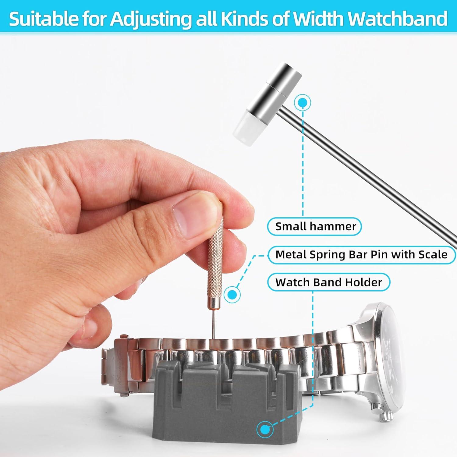 Kit de Reparación de Reloj Singcci 151 Piezas con Estuche