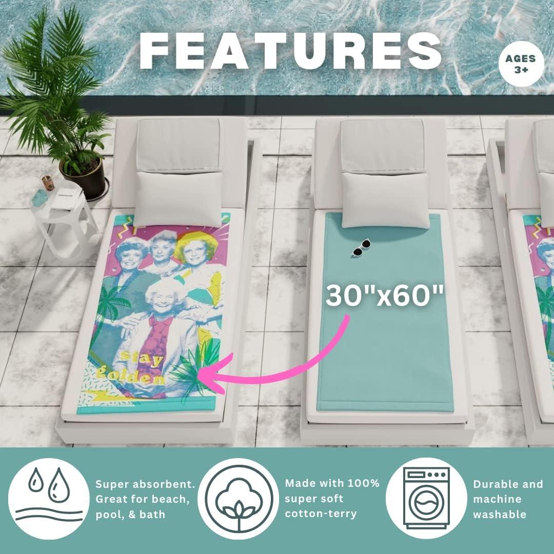 Toalla de Playa The Golden Girls 152x76 cm Algodón Franco
