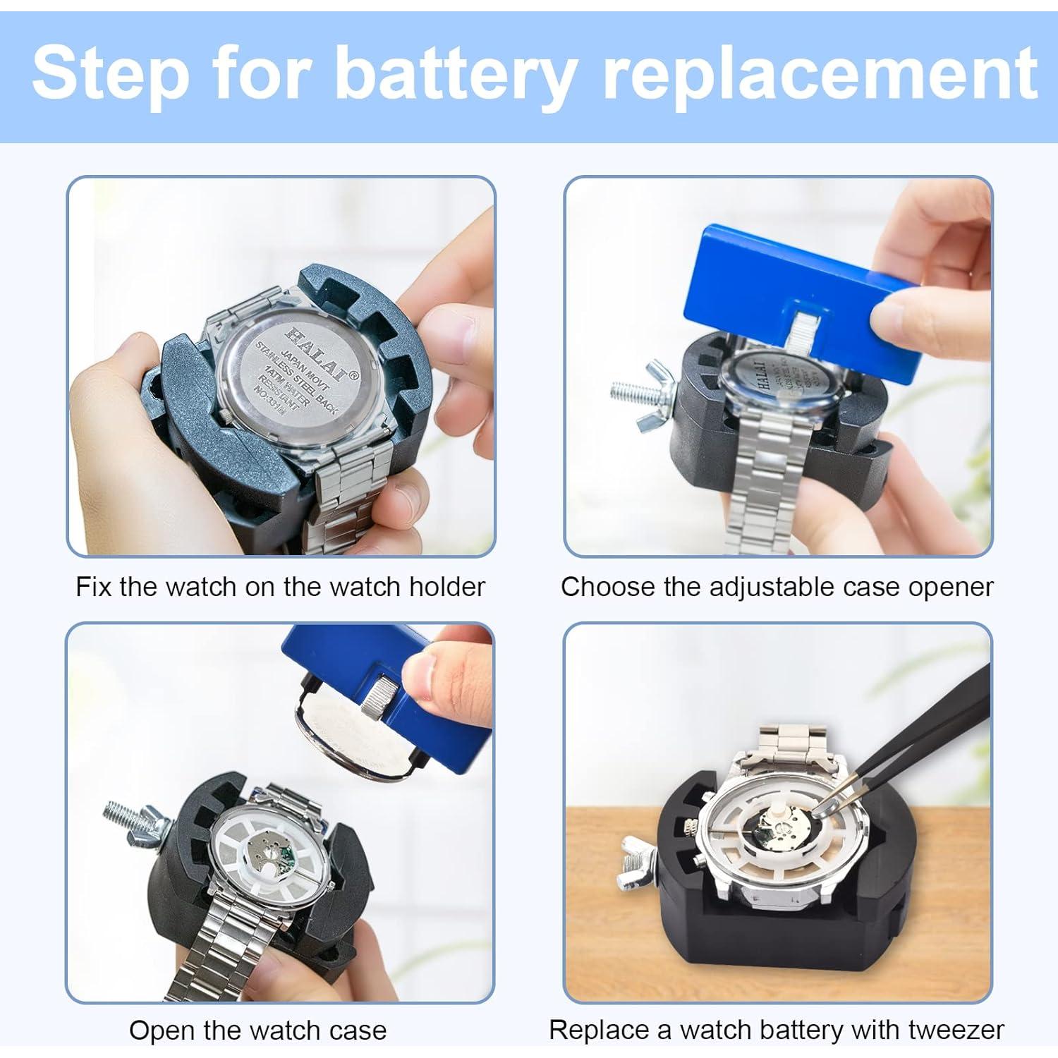 Kit de Herramientas de Reloj EasyTime - 14 Piezas, Azul