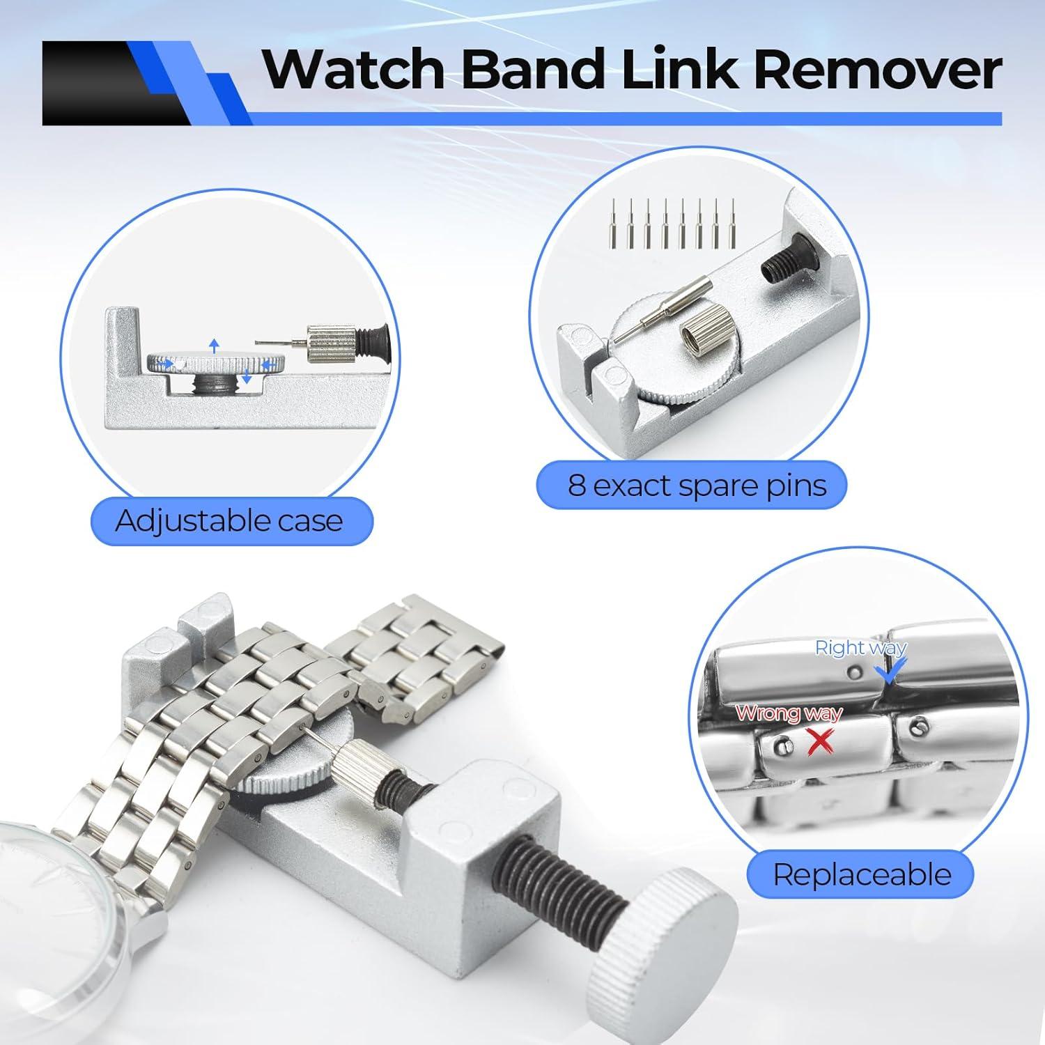 Kit de Reparación de Reloj Ohuhu 192 PCS Profesional con Bolsa