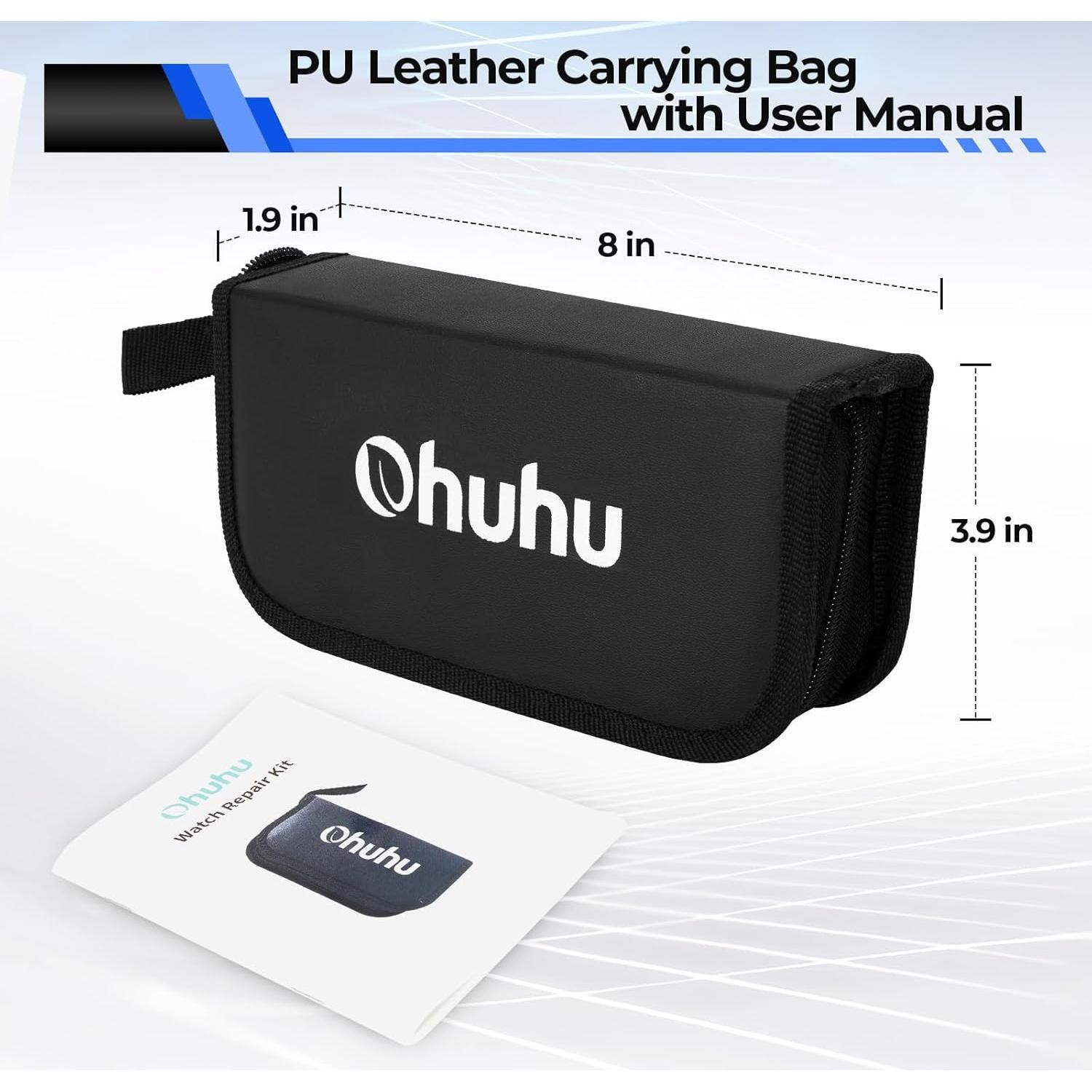 Kit de Reparación de Reloj Ohuhu 192 PCS Profesional con Bolsa