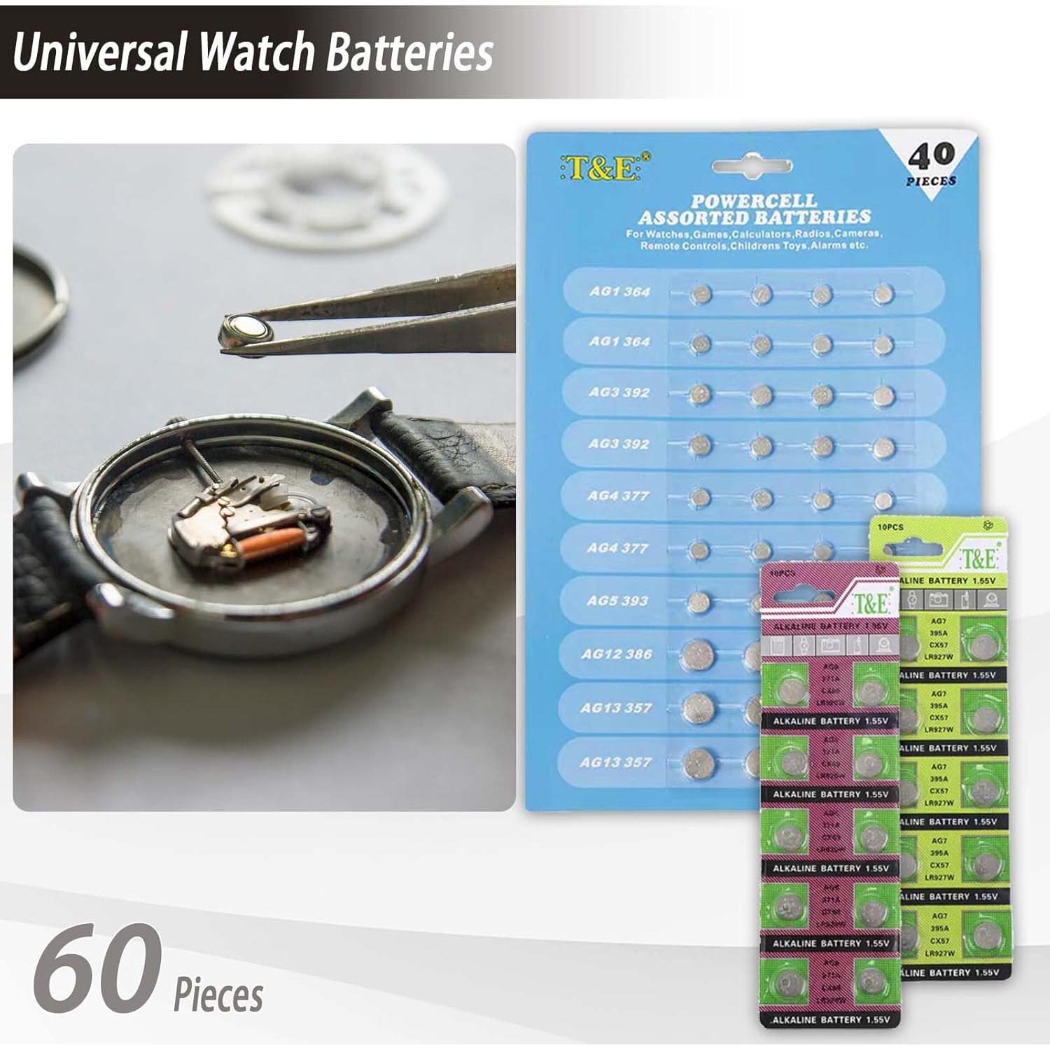 Kit de Reparación de Reloj GLDCAPA 145 Piezas con Baterías