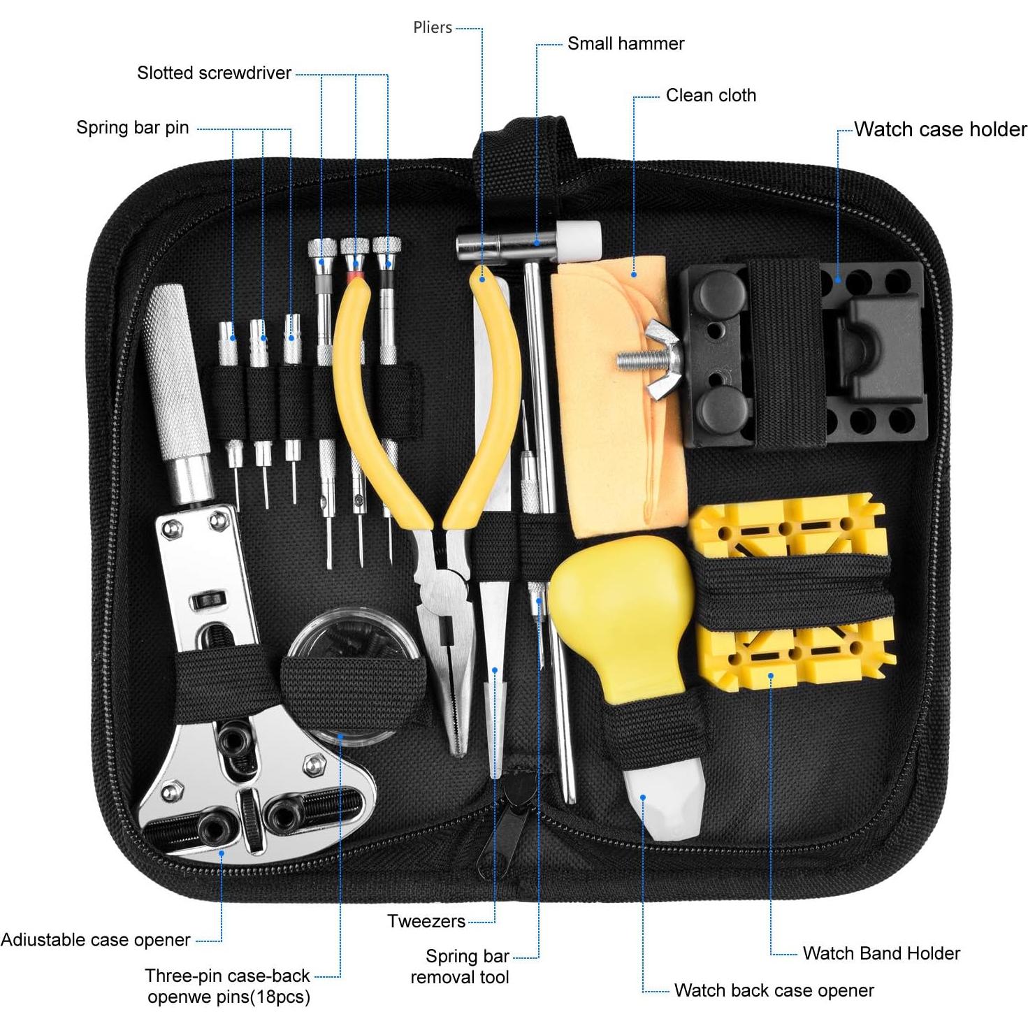 Kit de Herramientas para Reparación de Relojes Longruner 1.27kg